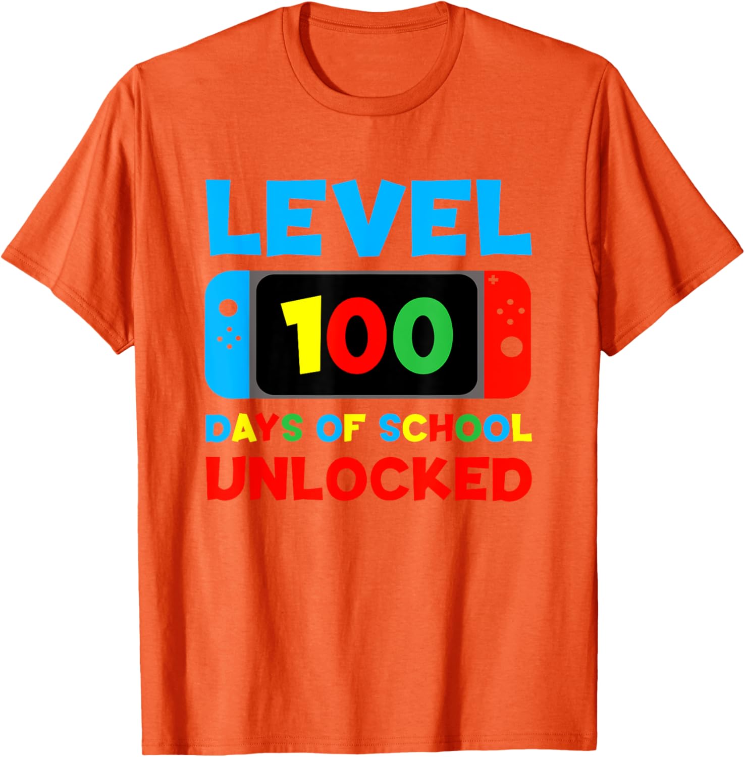 Level 100 Days of School Unlocked T-Shirt for Kids and Teens - 21