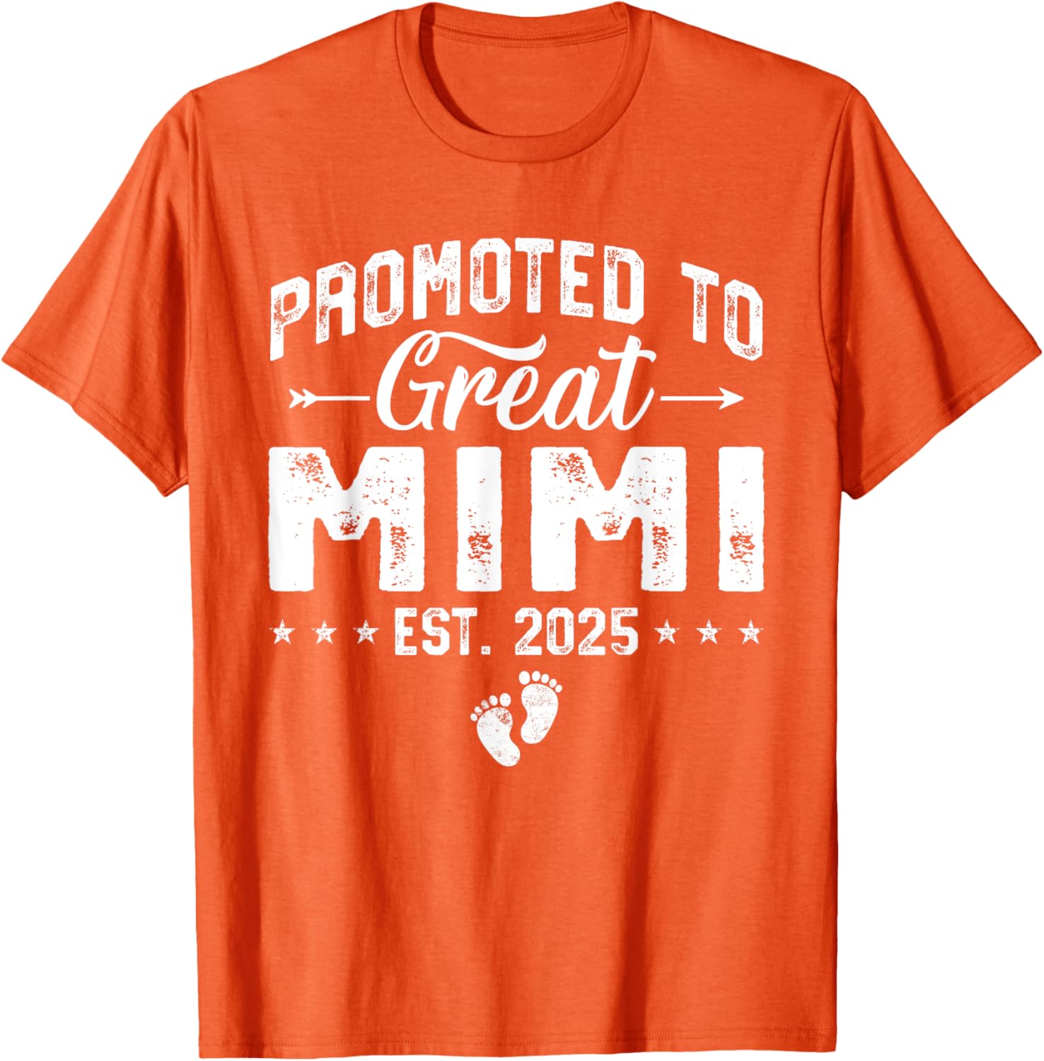 Promoted to Great Mimi 2025 New Grandma T-Shirt for Proud Grandparents - 5