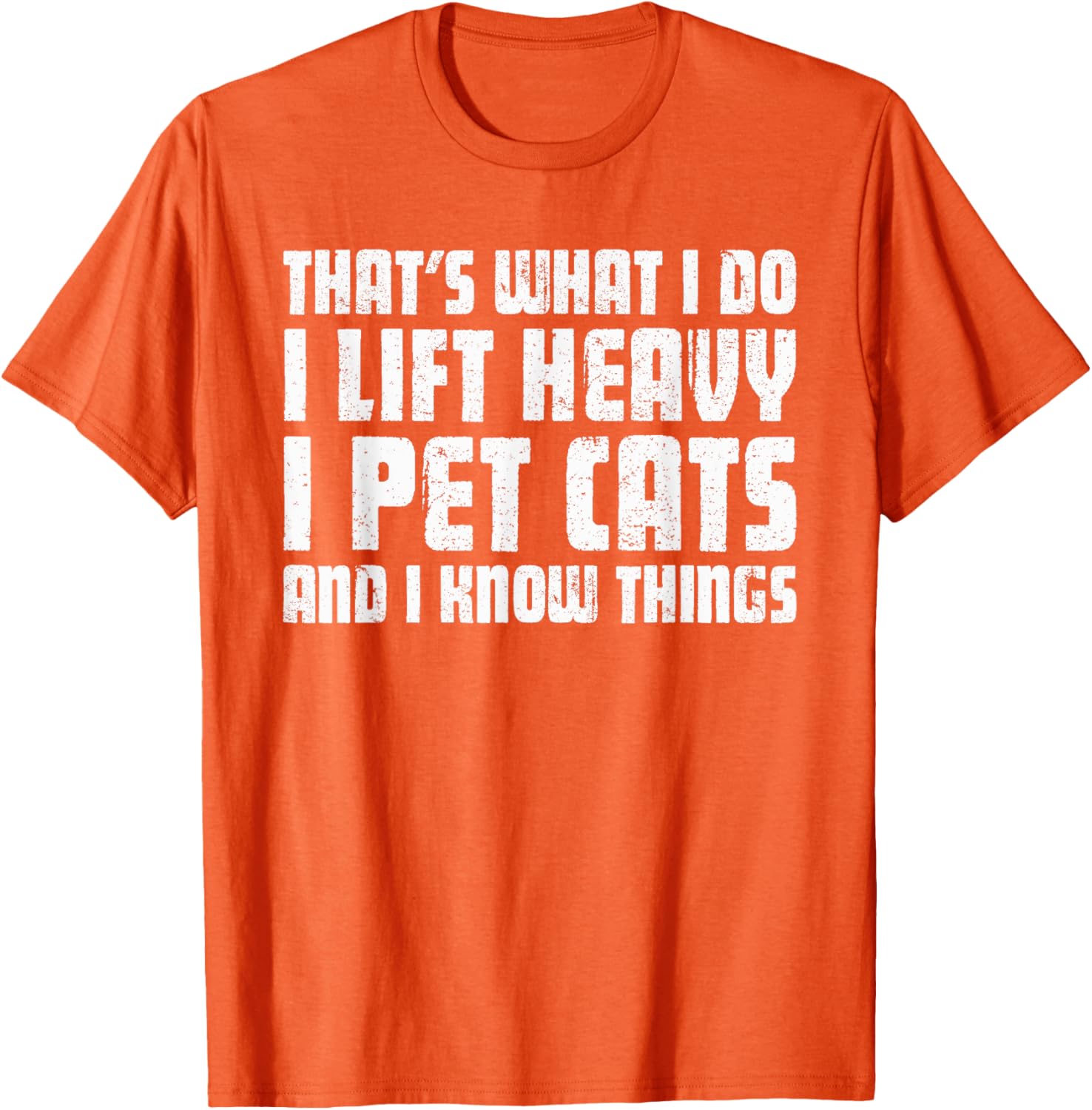 Funny I Lift Heavy I Pet Cats Unisex T-Shirt for Cat Lovers Black Small - 5
