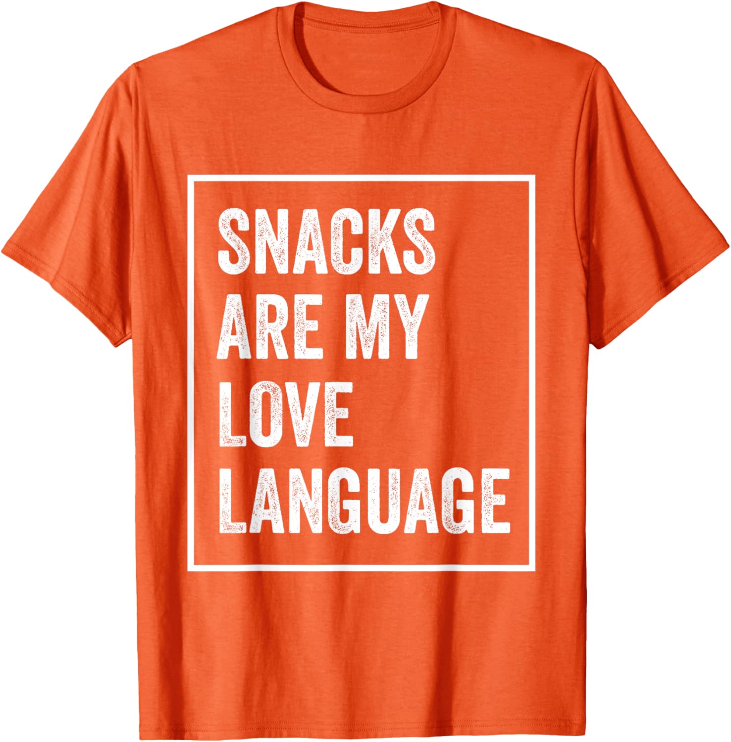 Funny Valentine's Day T-Shirt Snacks Are My Love Language Apparel - 21