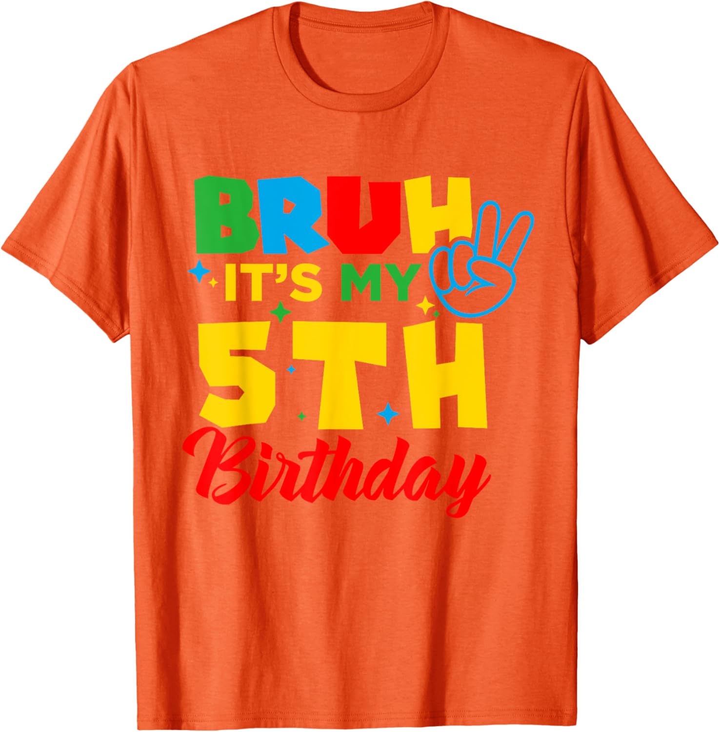Bruh I'm 5 Gamer T-Shirt for 5th Birthday Celebration Fun! - 4