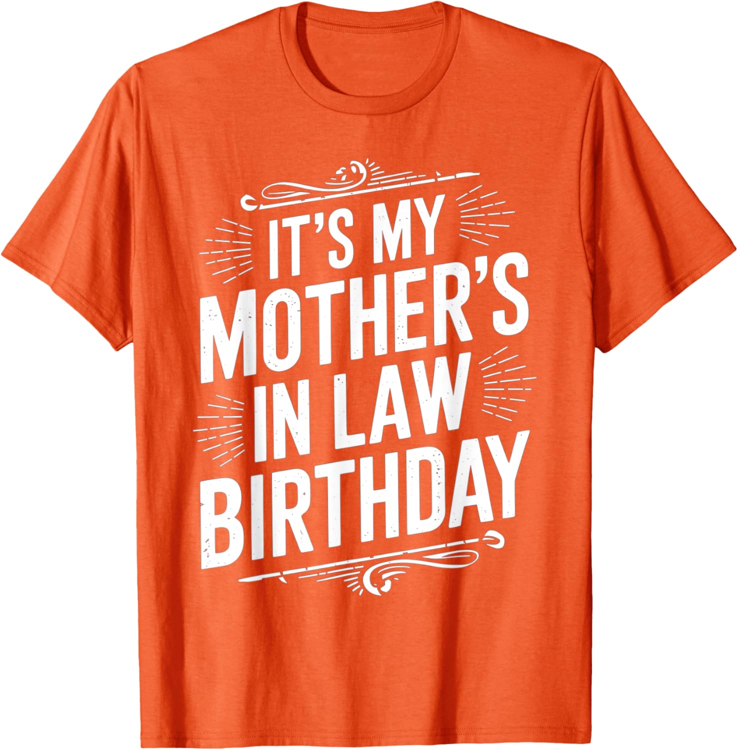 Vintage Distressed It's My Mother-in-Law's Birthday T-Shirt for Men and Kids - 14
