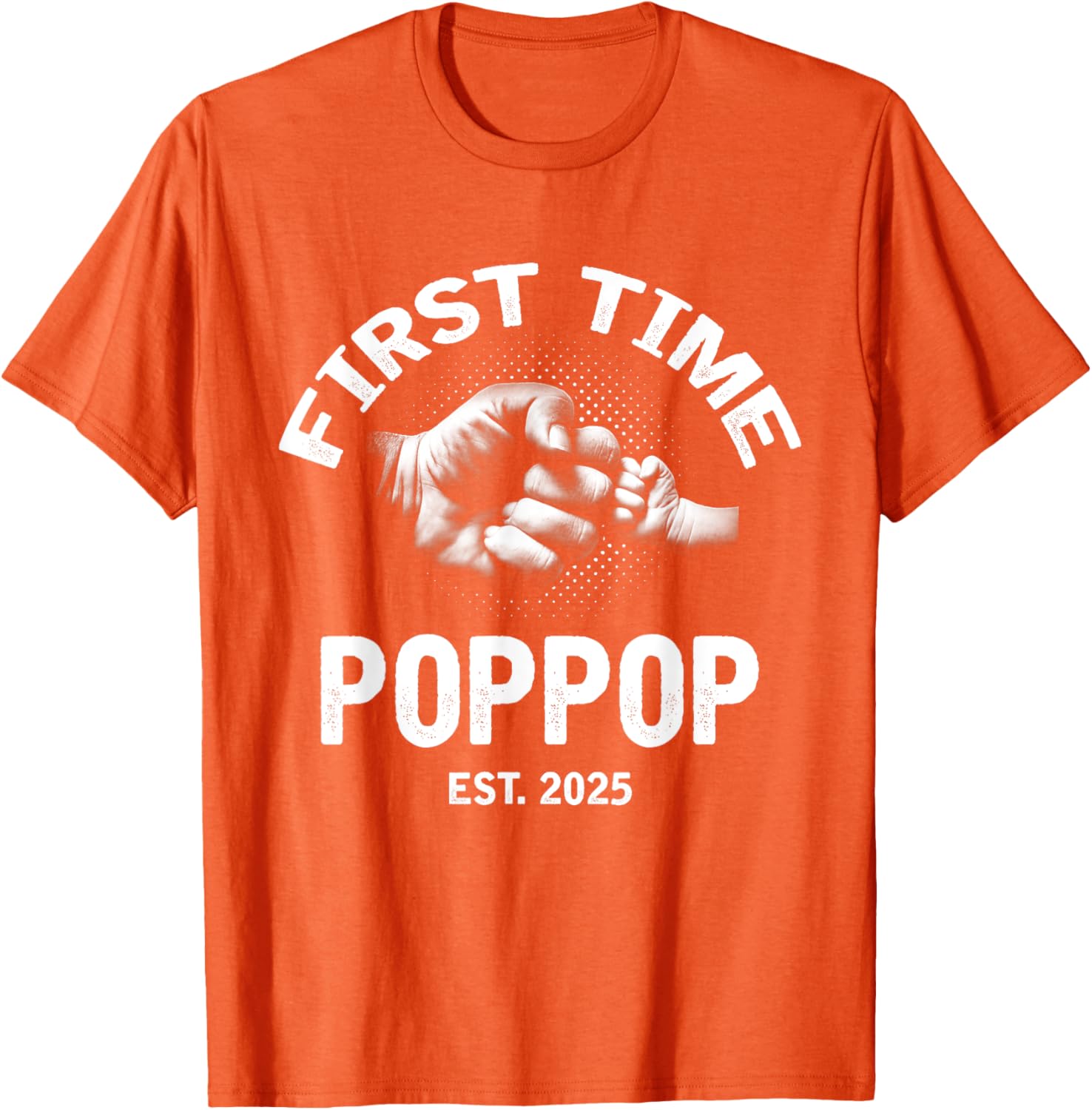 First Time Poppop Established 2025 Vintage Father's Day T-Shirt - 5
