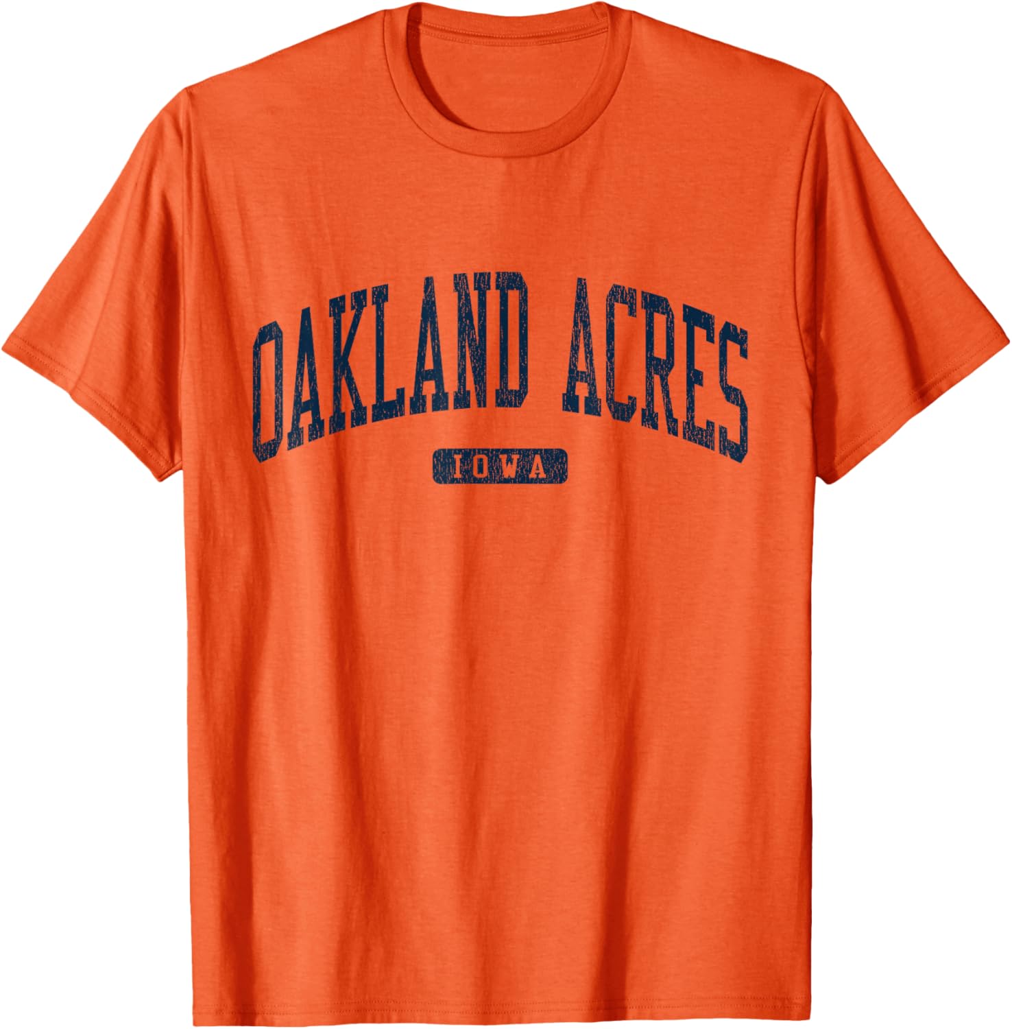Oakland Acres Iowa College Style Blue T-Shirt for Casual Wear - 10