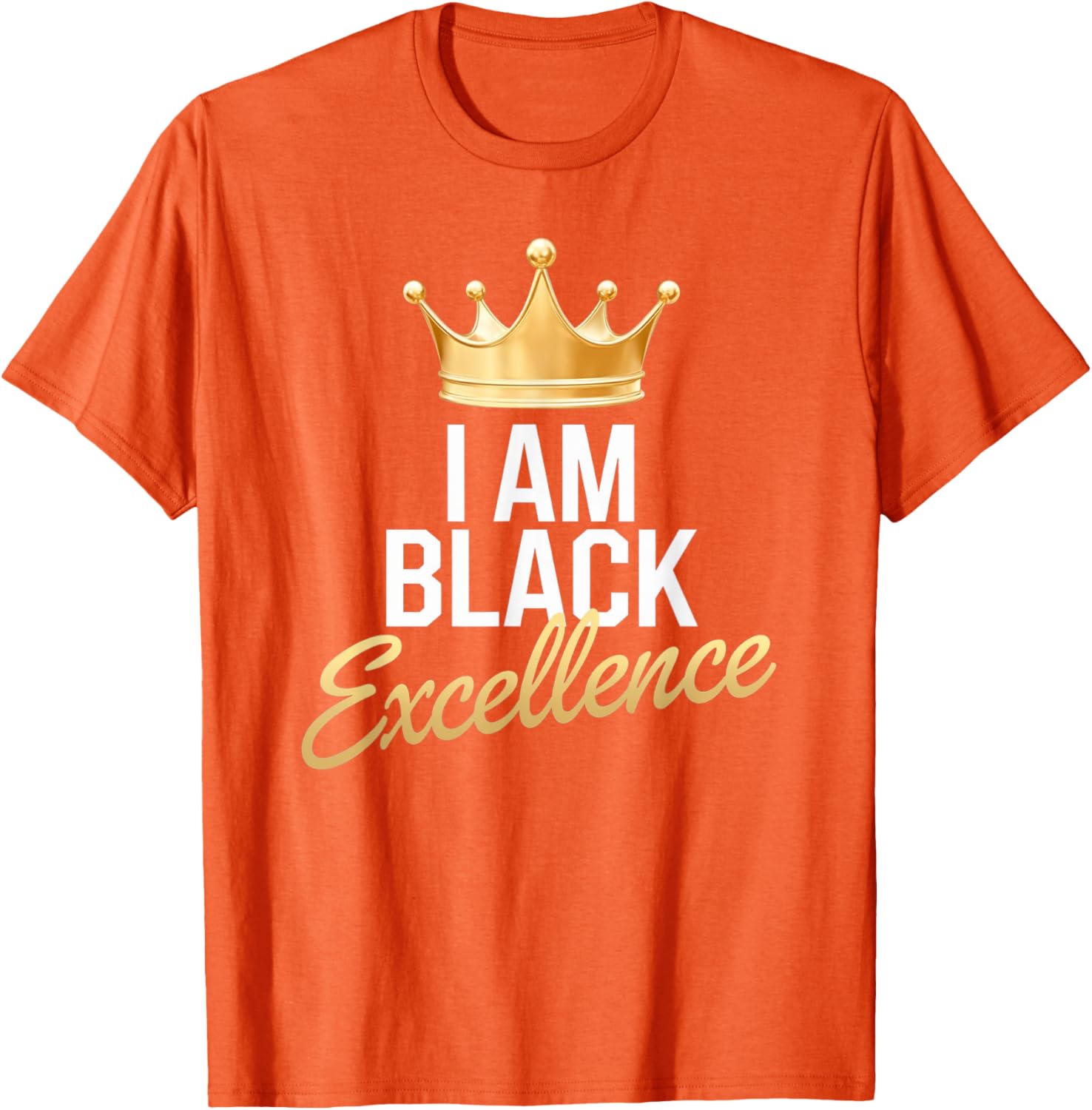 I AM BLACK EXCELLENCE Afro Motivation T-Shirt for Black History Month - 4