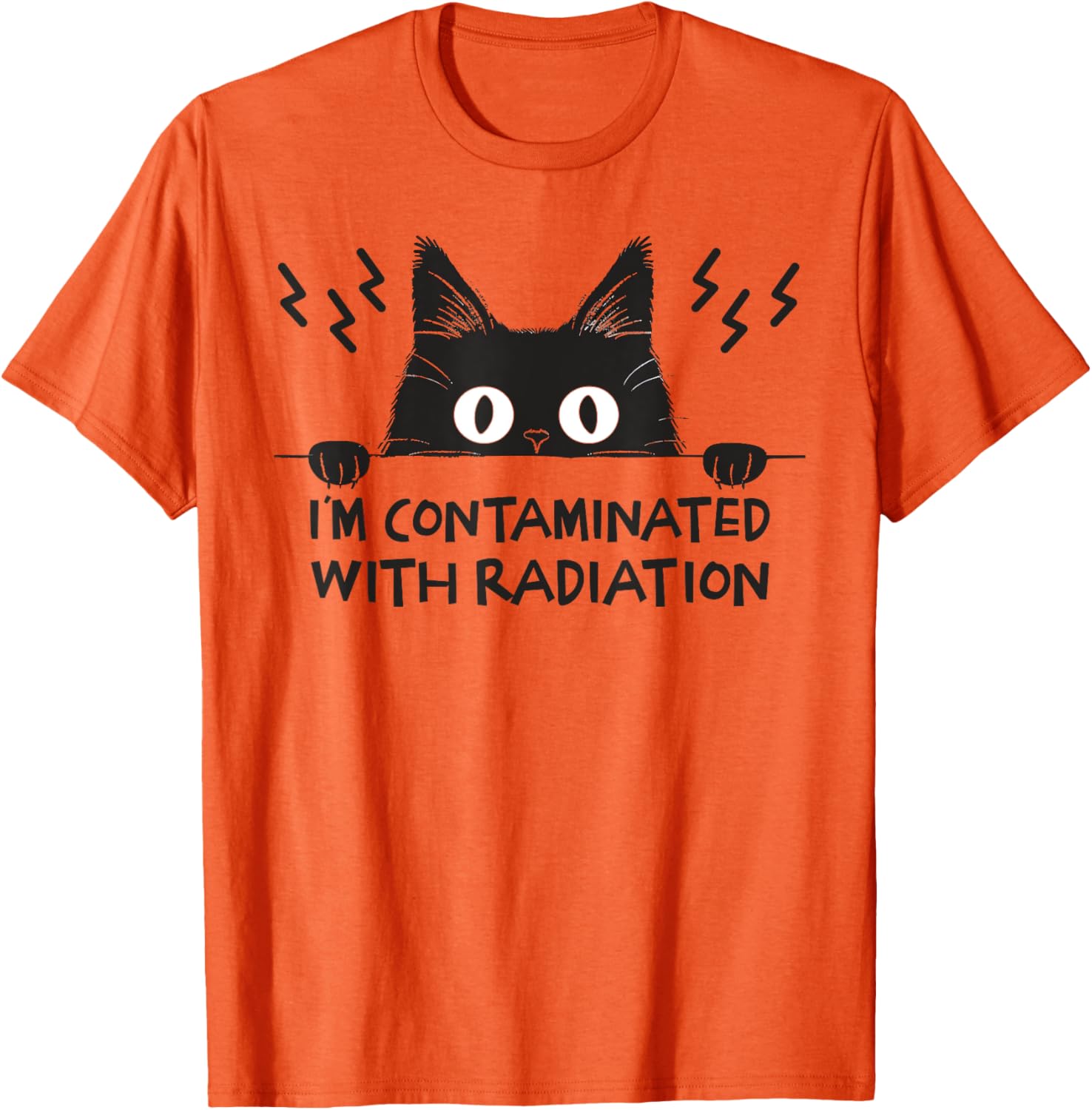 Radiation Contaminated Japanese Cat Meme T-Shirt for Cat Lovers - 12