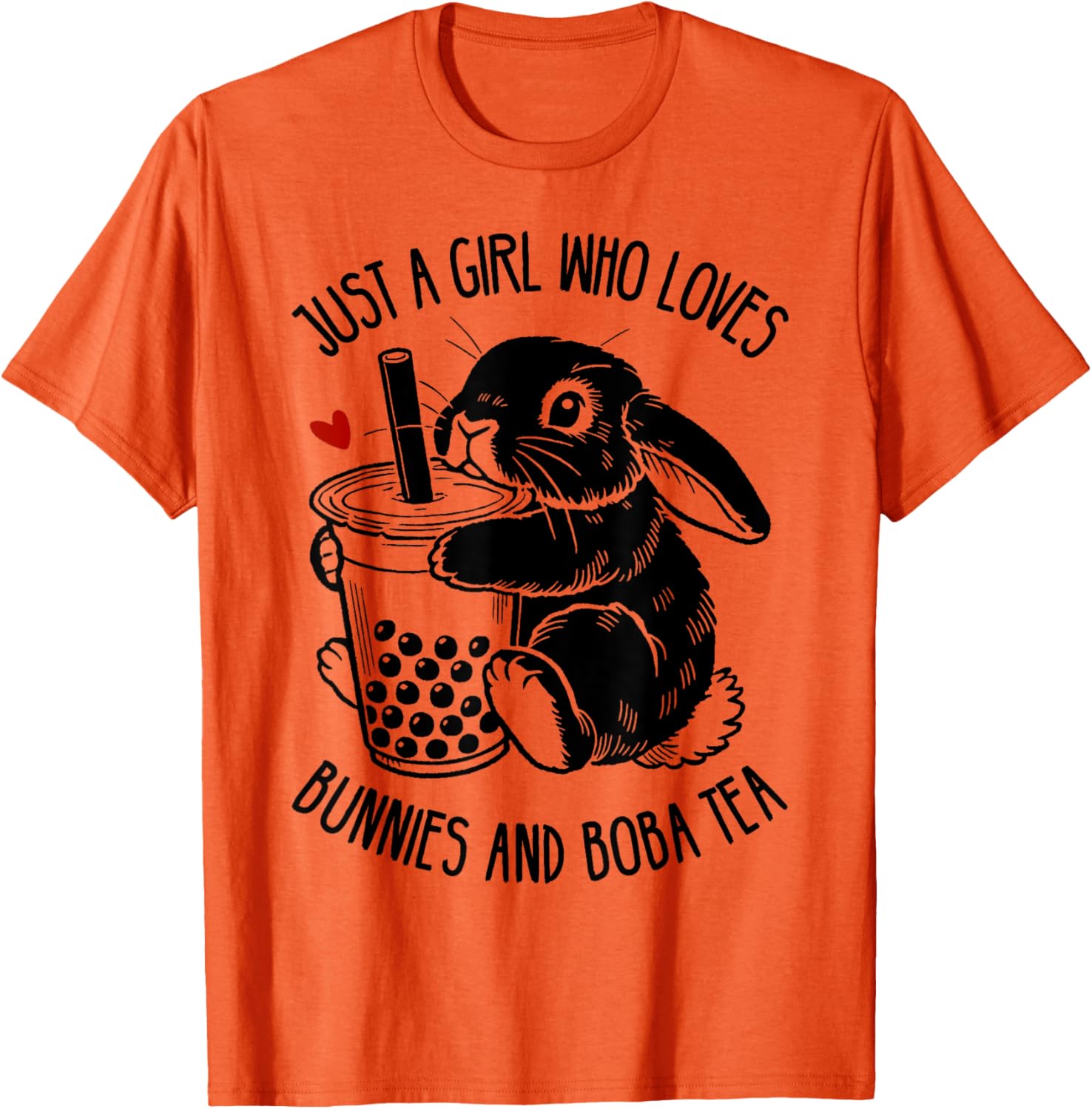 Just A Girl Who Loves Bunnies and Boba Tea Holland Lop T-Shirt - 9