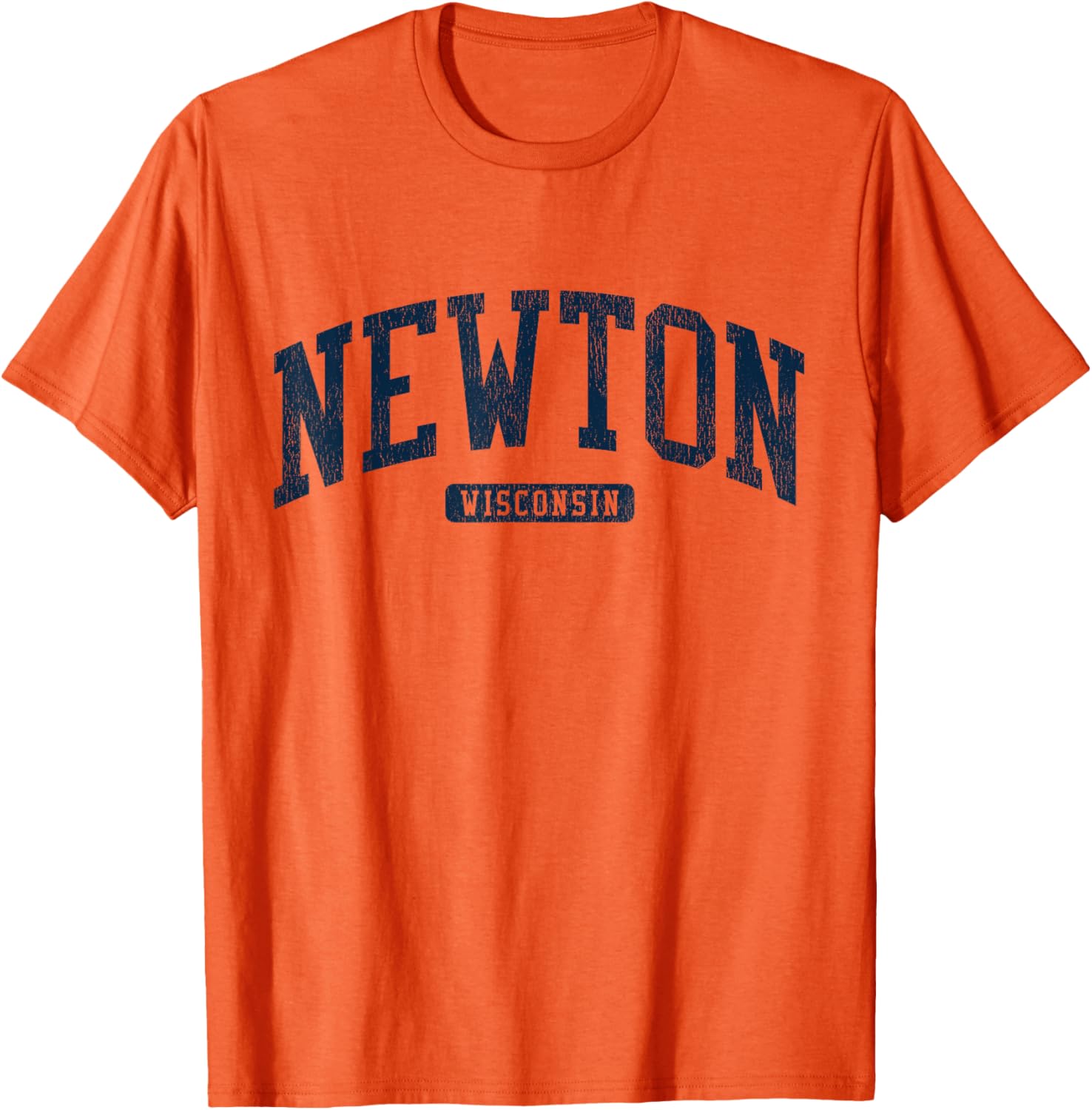 Newton Wisconsin College University Style Blue T-Shirt for Men and Women - 10