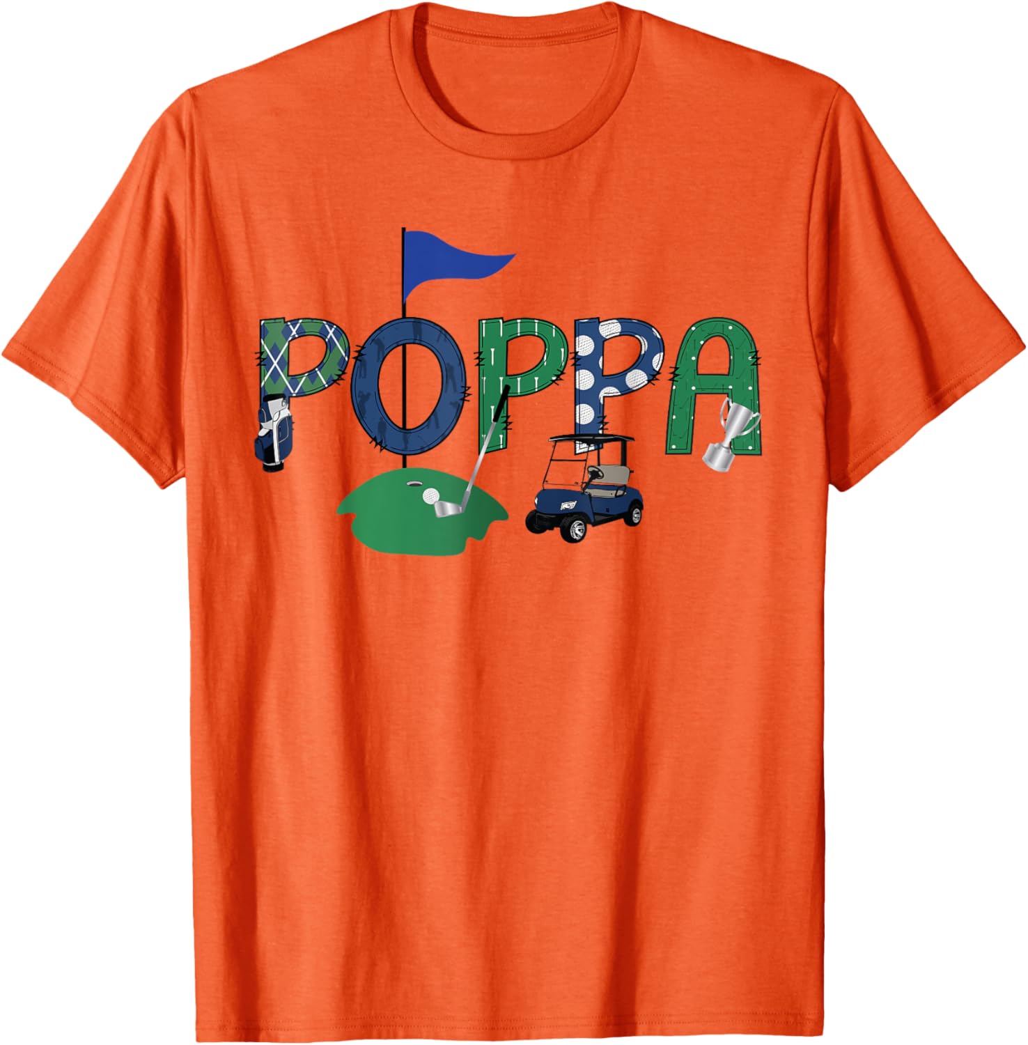 Golf Poppa Hole In One First Birthday Party T-Shirt for Kids - 8