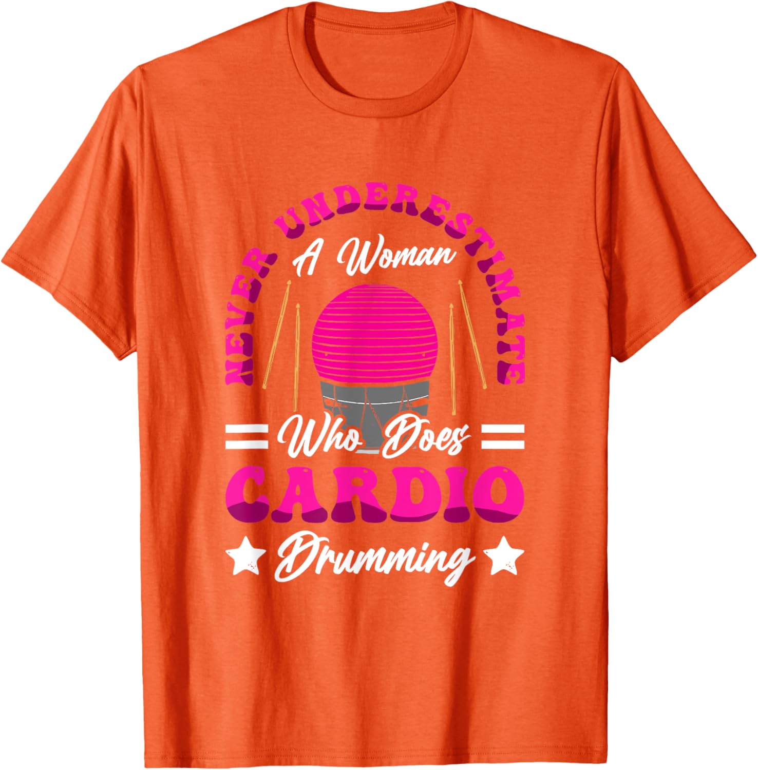 Energetic Cardio Drumming T-Shirt for Fitness Class Workouts - 7