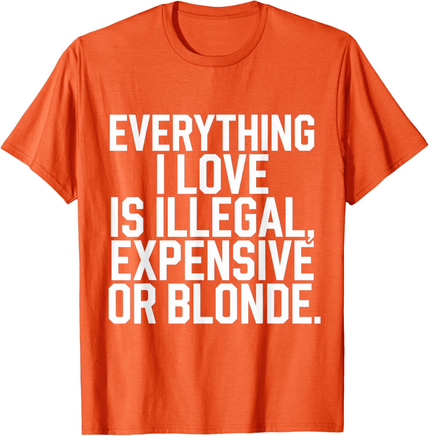 Everything I Love Is Illegal Expensive Or Blonde Graphic Tee Shirt - 2
