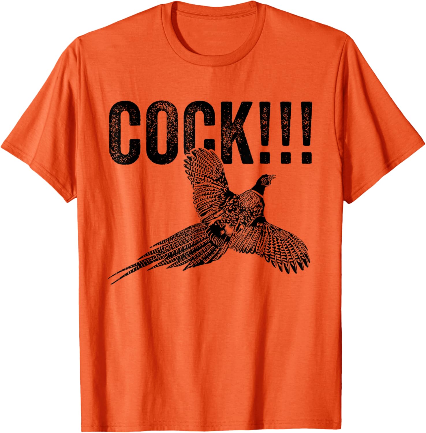 Funny Men's Cock Pheasant Hunting T-Shirt for Upland Hunters - 9
