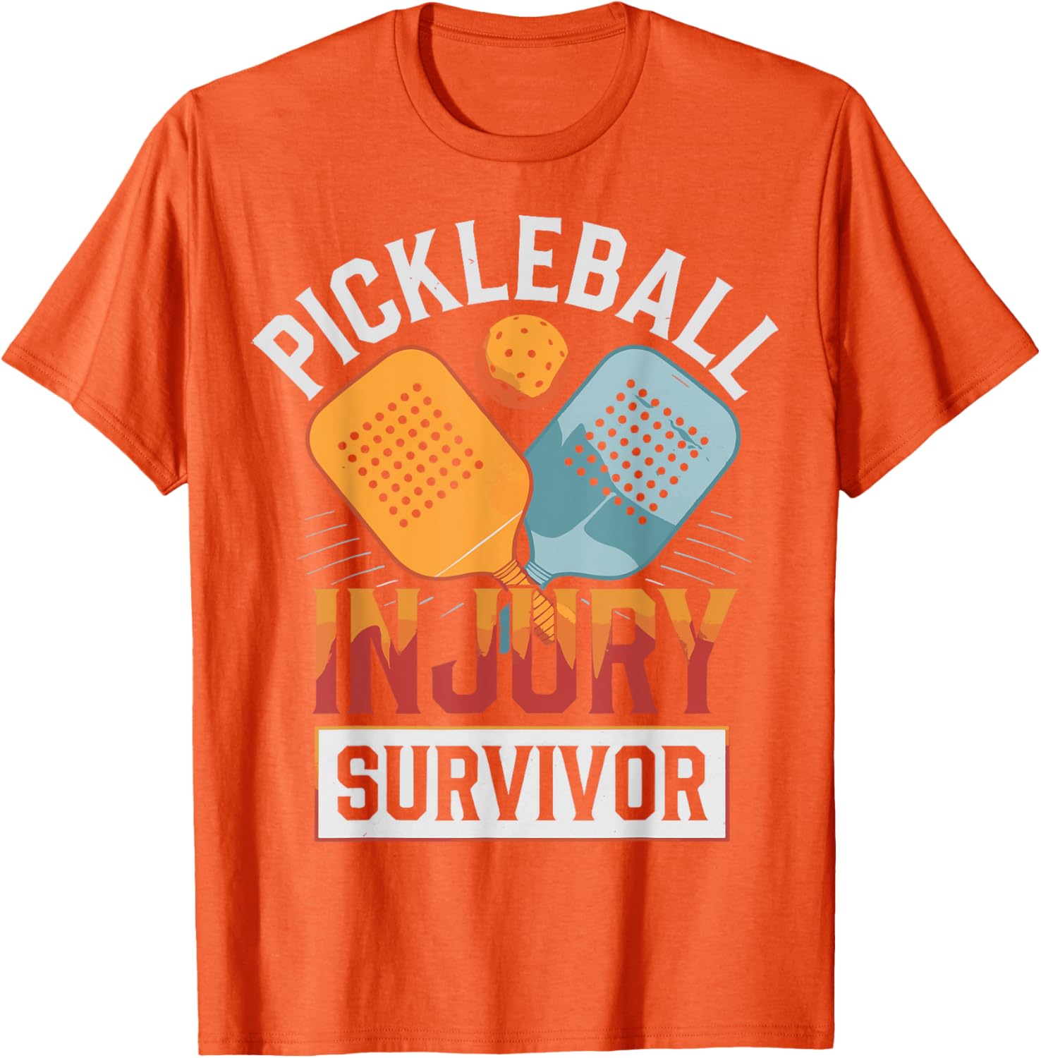 Pickleball Injury Survivor T-Shirt Fun and Stylish Sports Apparel - 16