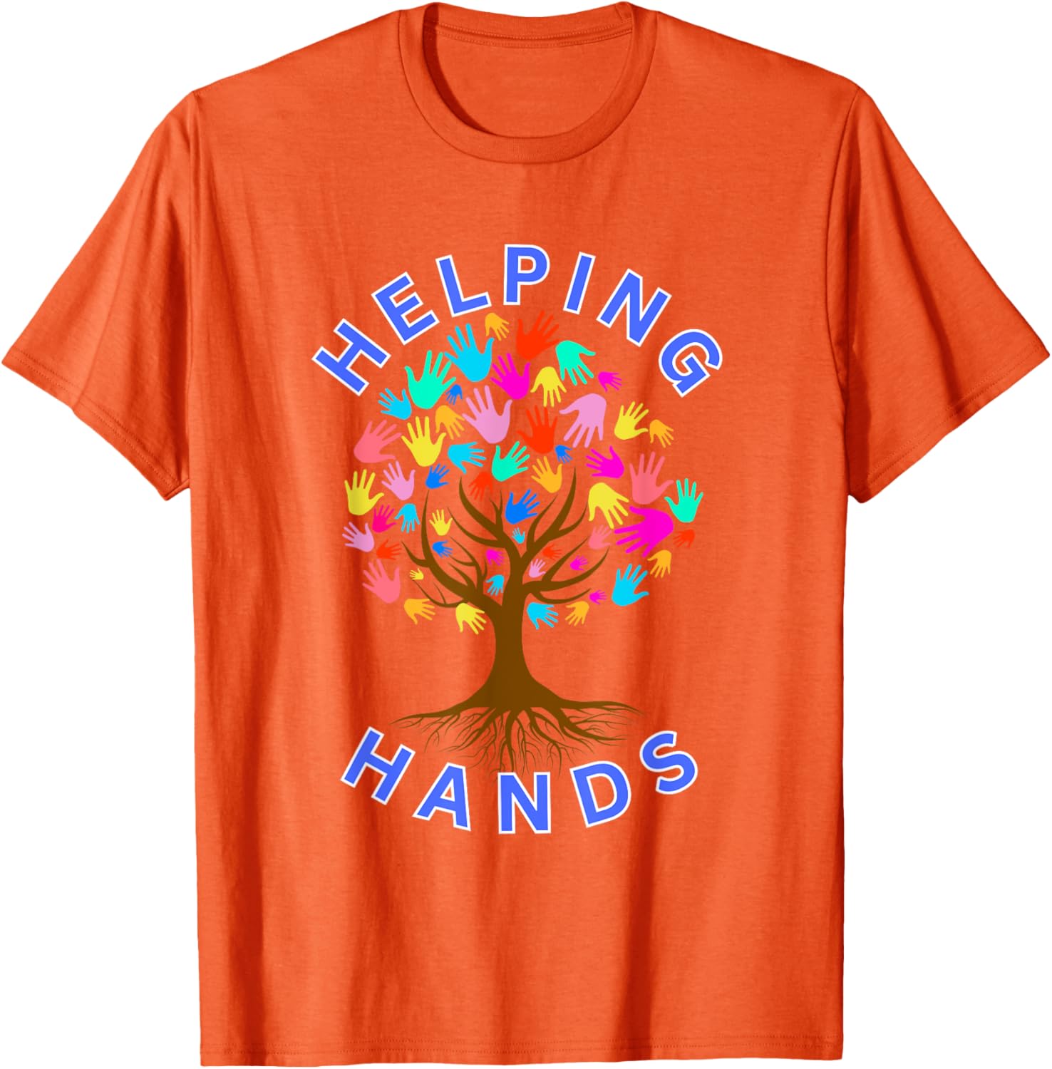 Helping Hands Life Tree Design T-Shirt for Nature Lovers and Supporters - 8