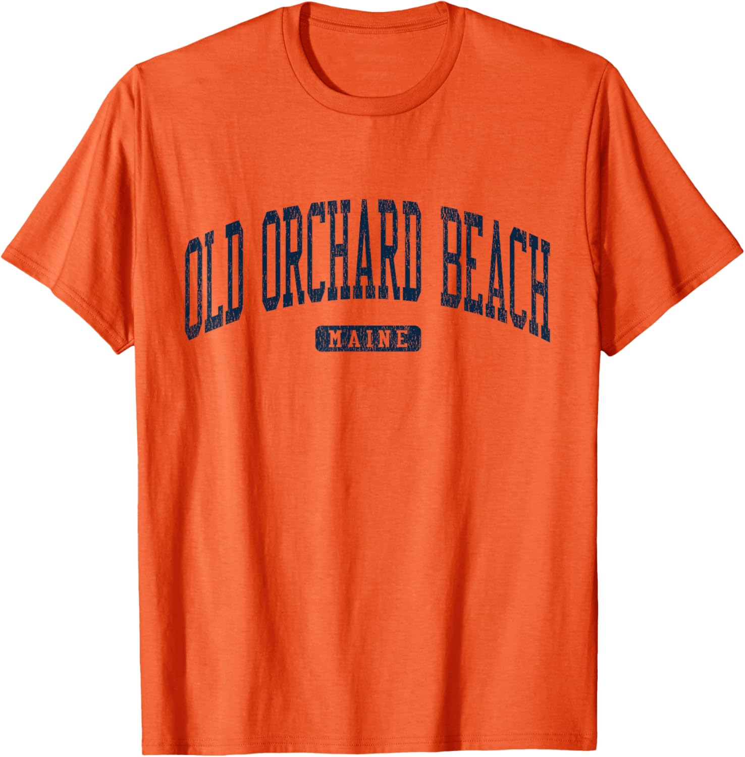 Old Orchard Beach Maine College Style Blue T-Shirt for Casual Wear - 1