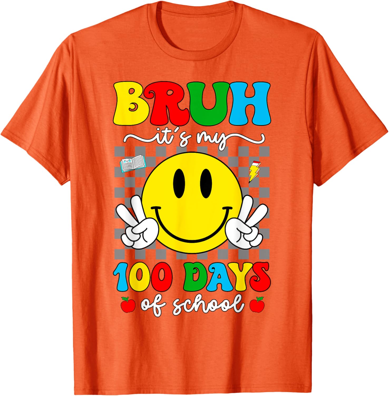 100 Days of School T-Shirt for Kids - Bruh It's My 100 Days Smarter! - 5