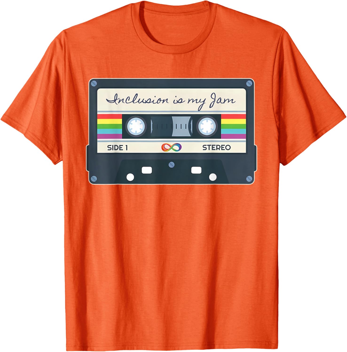 Autism Awareness Inclusion Is My Jam SPED Teacher Cassette T-Shirt - 4