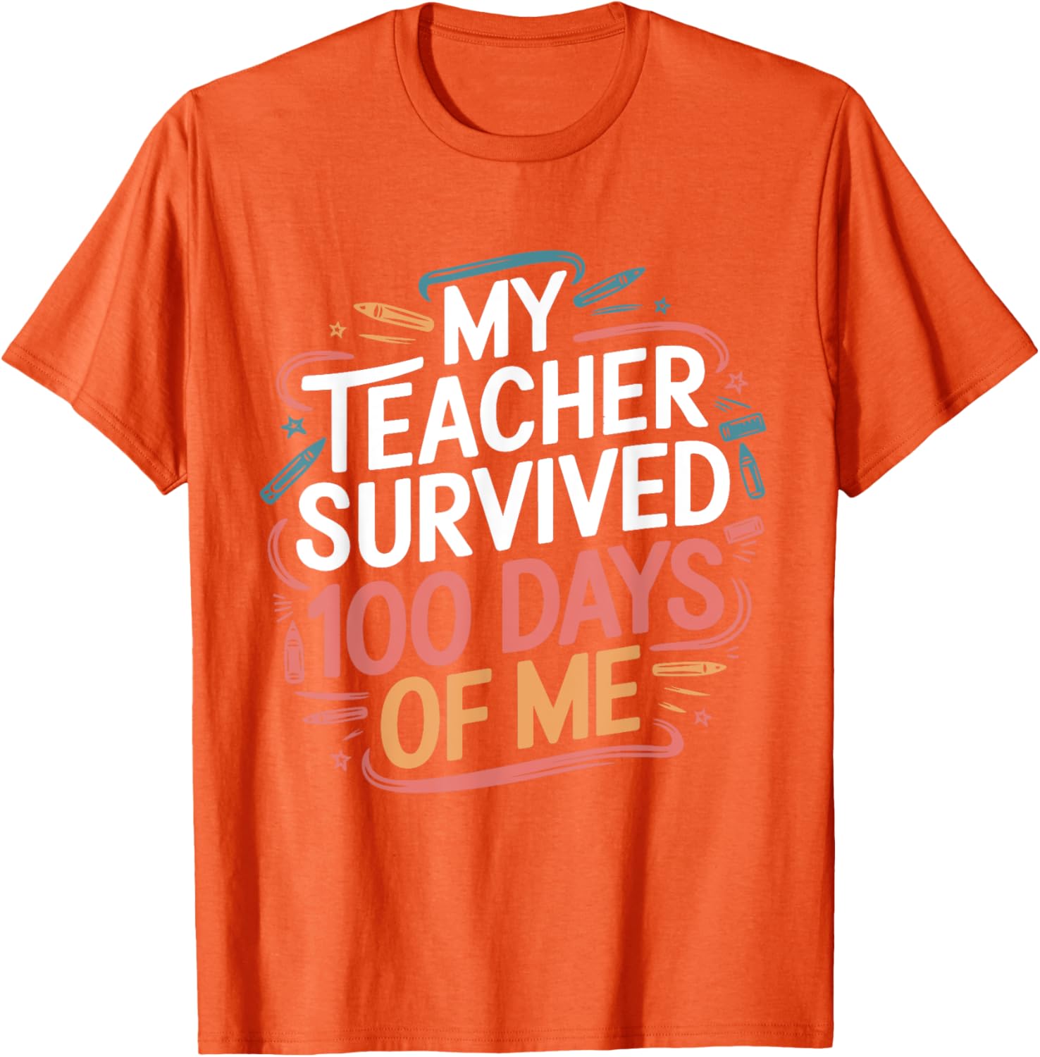 Funny Teacher 100 Days of School T-Shirt Gift for Educators - 23