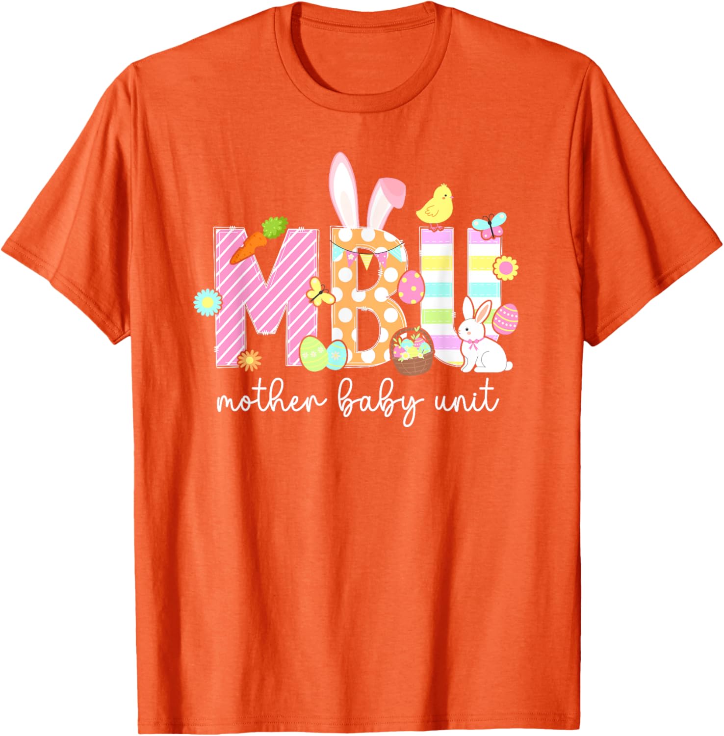 Easter Bunny T-Shirt for Nurses - Cute Mother Baby Unit Design - 3