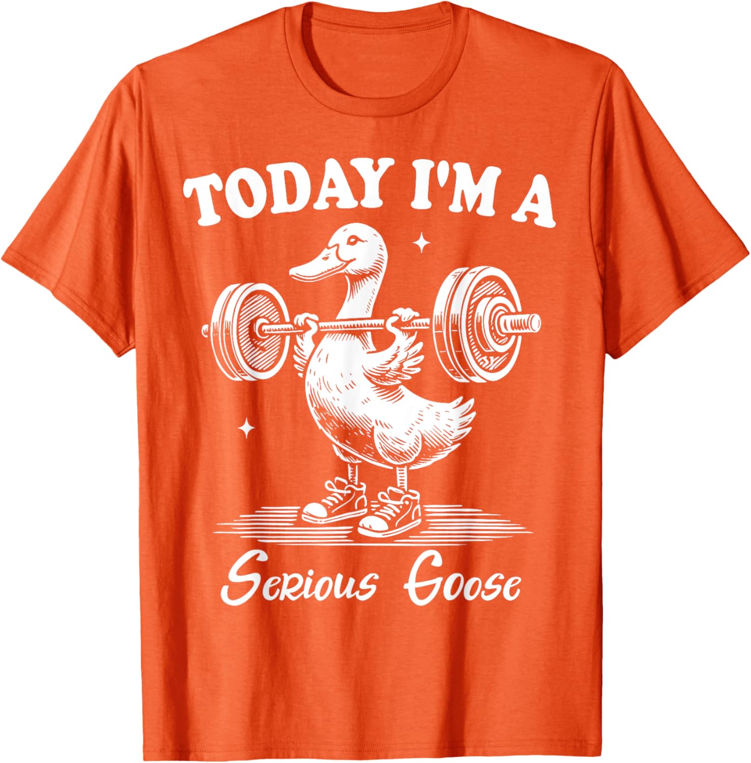 Funny Serious Goose Gym Fitness T-Shirt for Lifting Weights Lovers - 19