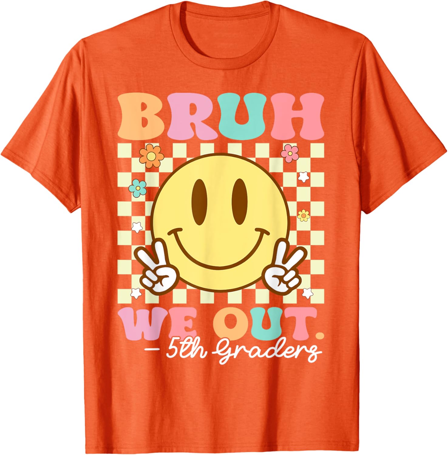 Bruh We Out Class of 2025 5th Grade Graduation T-Shirt for Kids - 11
