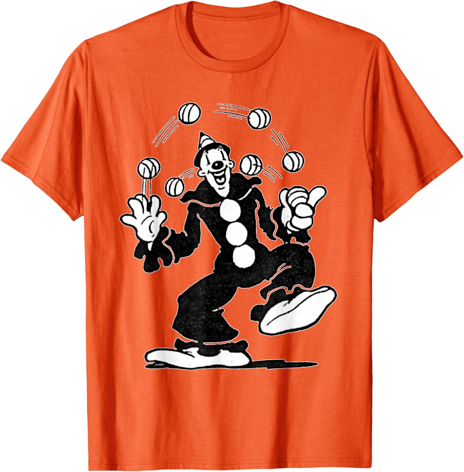 Koko the Clown Vintage Cartoon Juggling T-Shirt for Fun and Style - 16