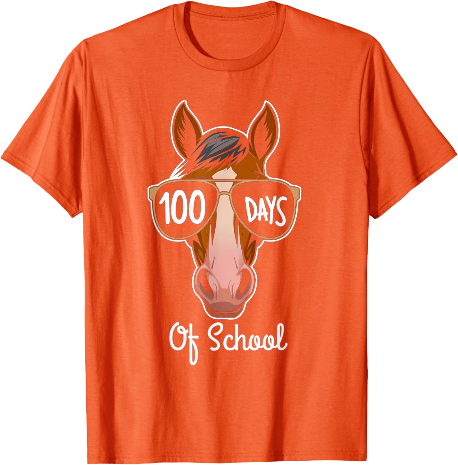 100th Day of School Cool Horse T-Shirt for Kids 100 Days Smarter - 11