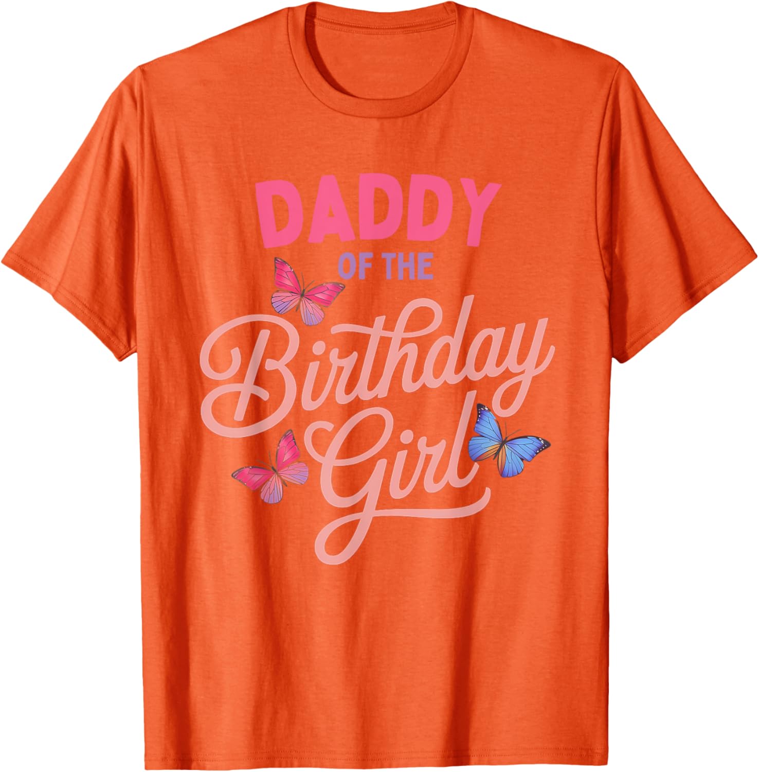 Daddy of the Birthday Girl Butterfly Family Matching T-Shirt - 6