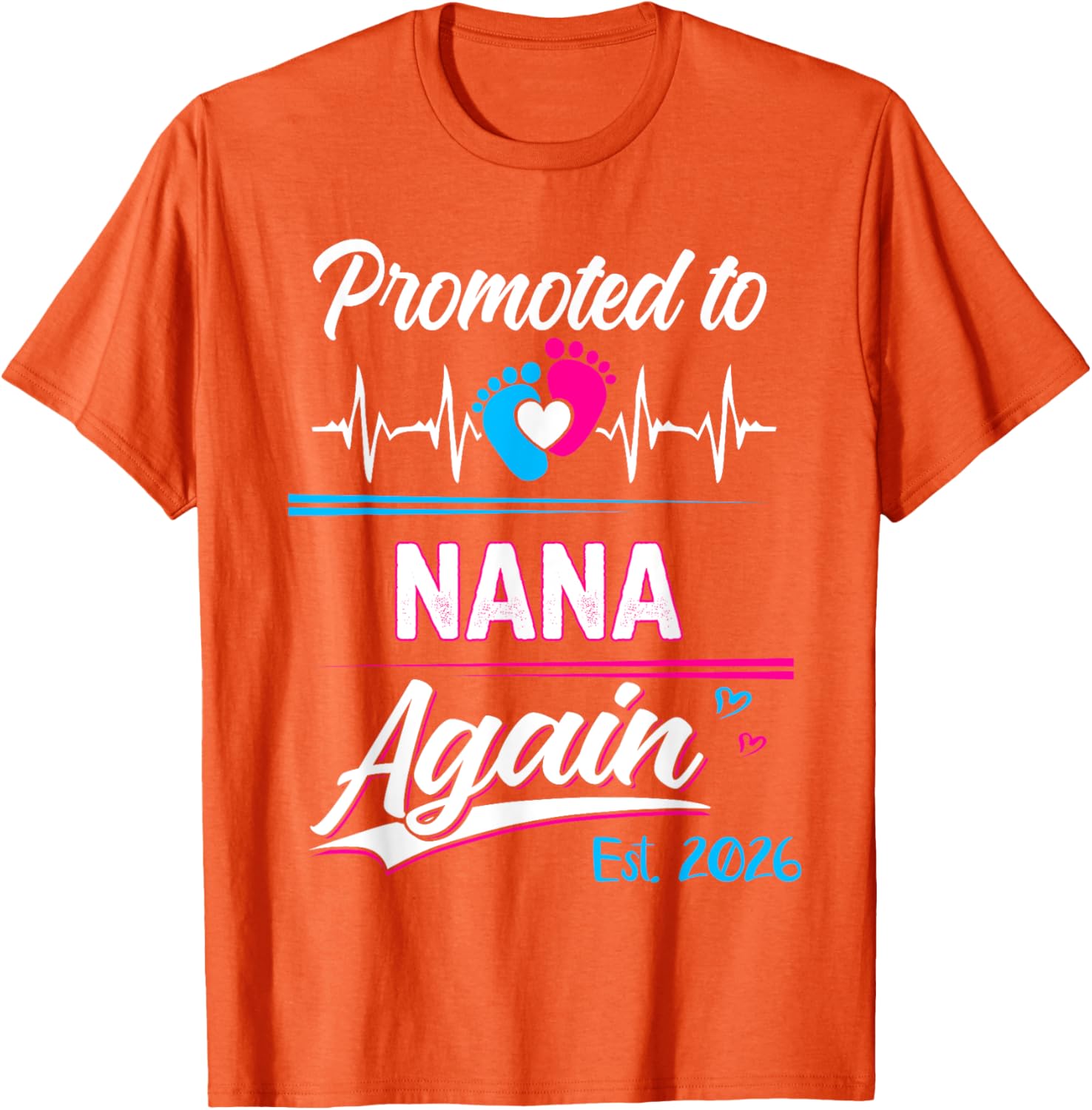 Promoted to Nana Again 2026 Pregnancy Announcement T-Shirt Gift - 13