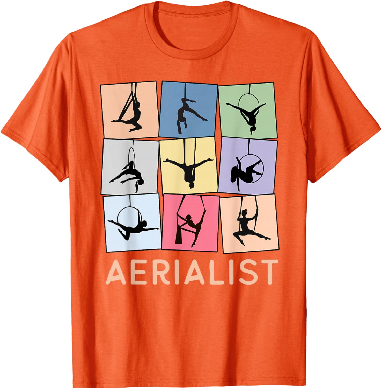 Fun Retro Aerialist T-Shirt for Aerial Hoop Lovers and Gift Ideas - 15