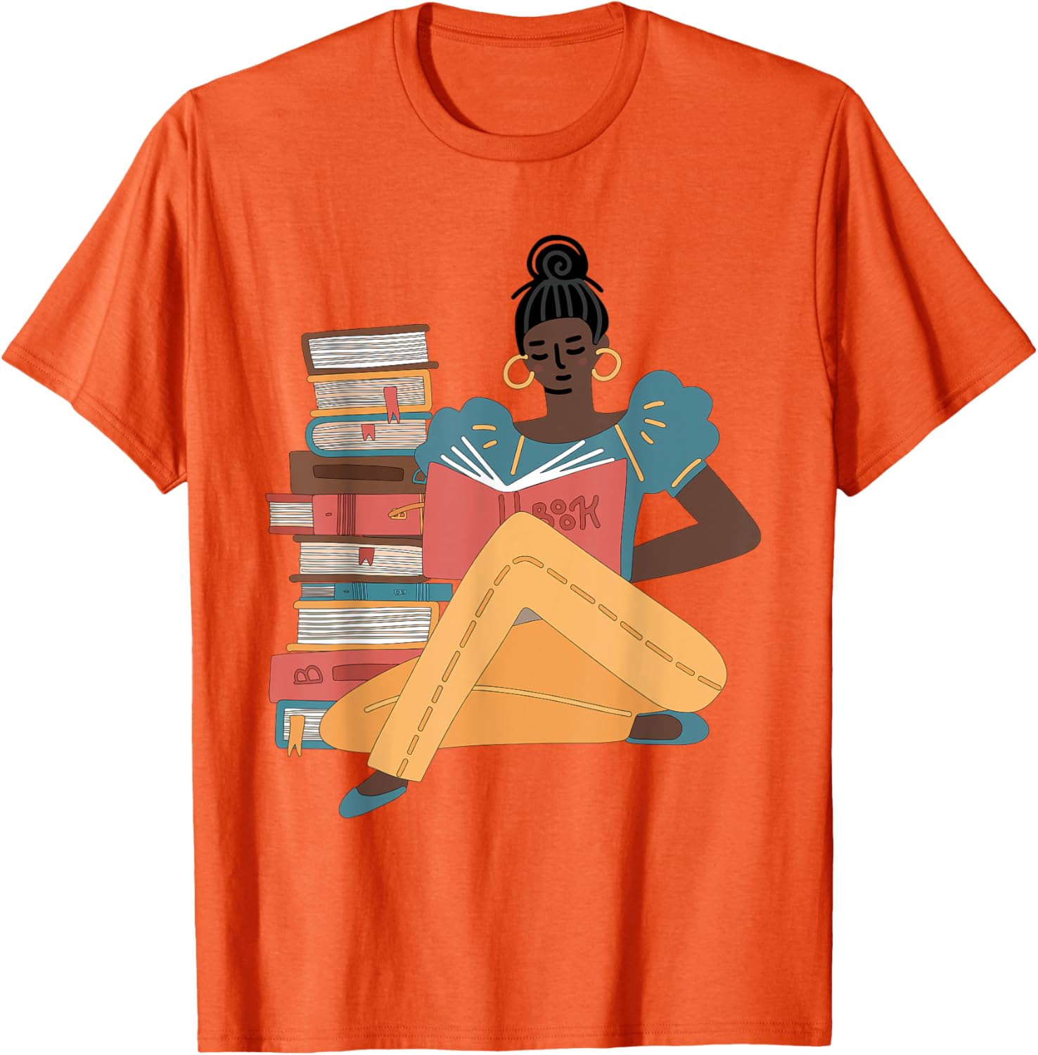Black Brown Girls Read Books T-Shirt for Bookish Afro American Librarians - 19