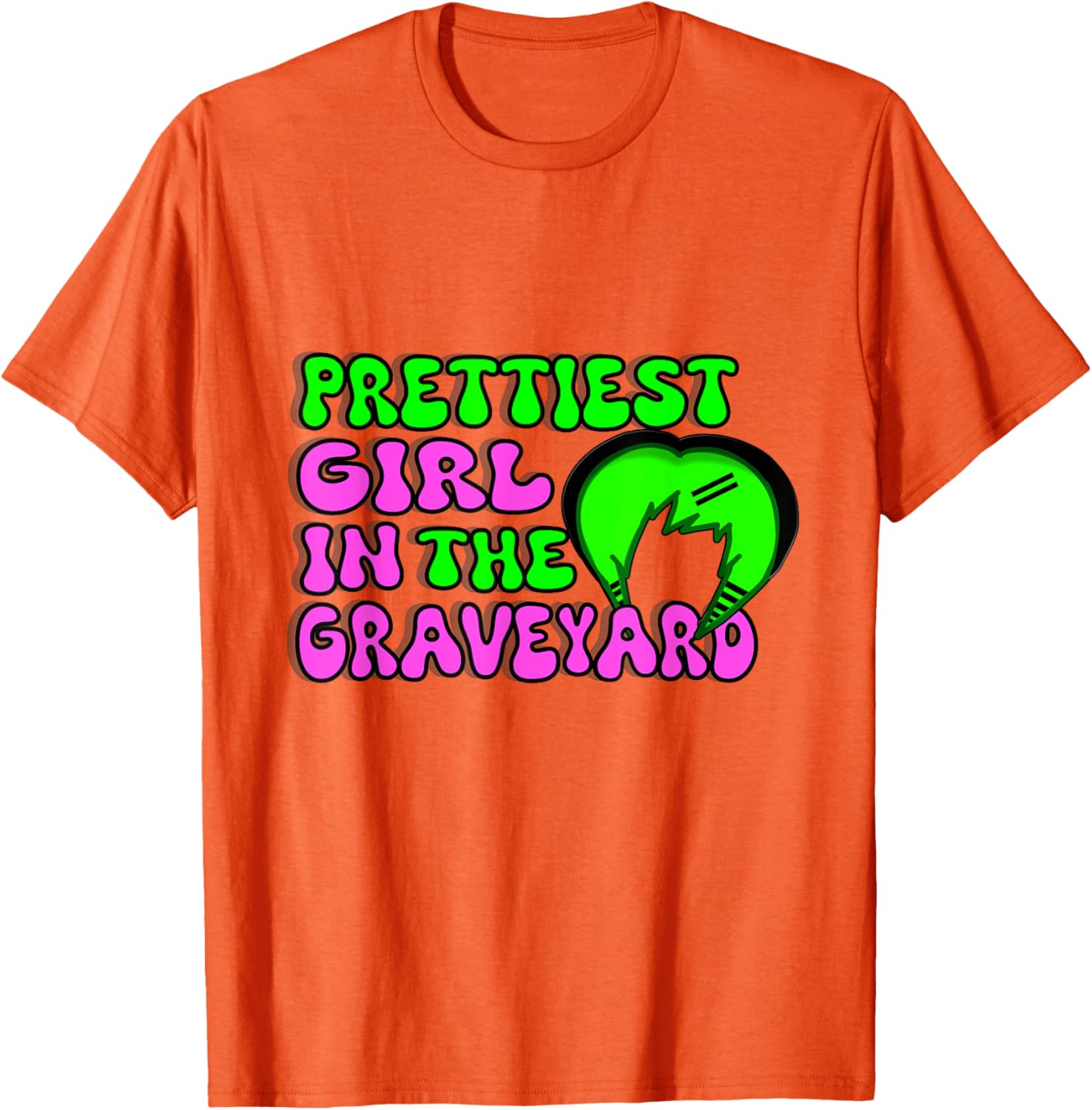 Y2K Emo Girl in Graveyard Scene T-Shirt for Stylish Kids - 11