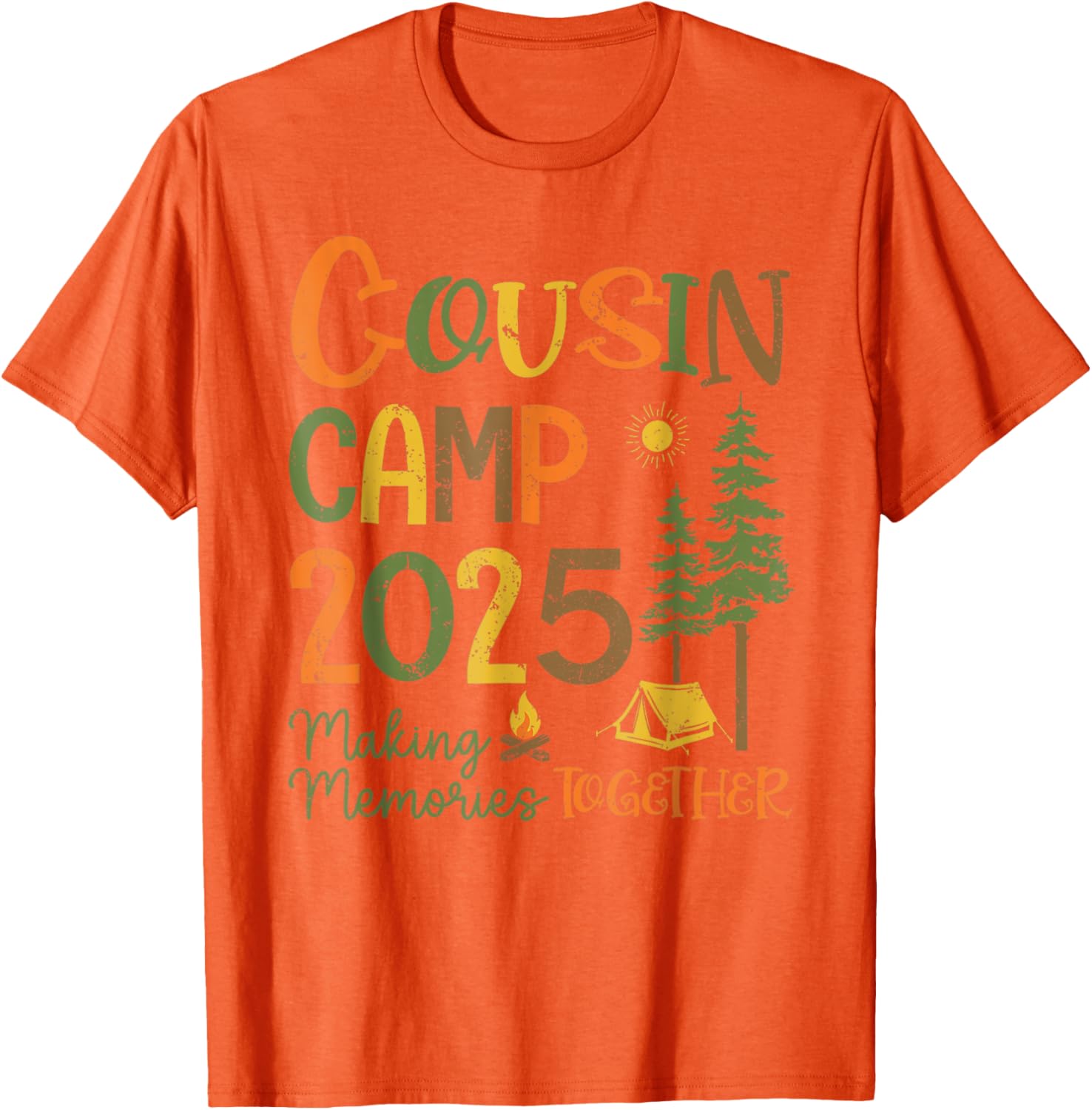 Cousin Camp 2025 Matching T-Shirts for Family Fun and Memories - 7