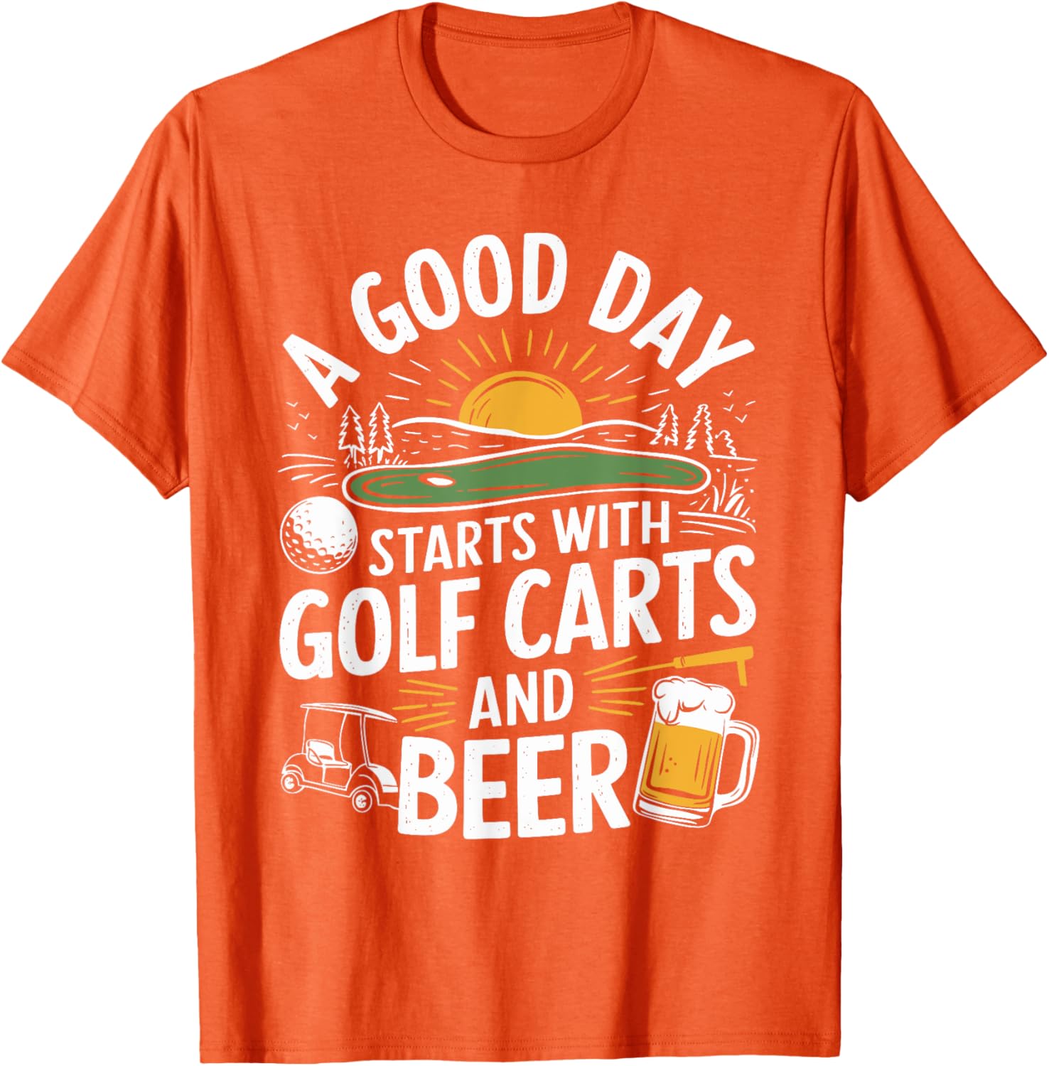 Golf Carts and Beer T-Shirt for Golf Lovers – Perfect Gift for Golfers - 13