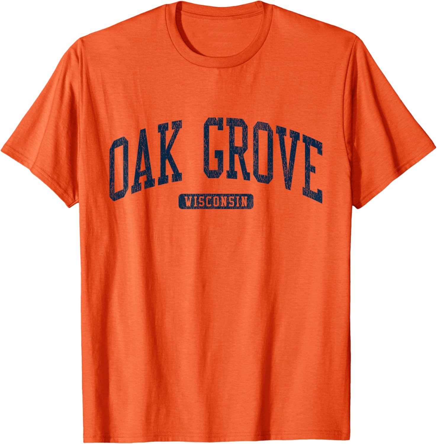 Oak Grove Wisconsin College Style Blue T-Shirt for Students and Alumni - 16