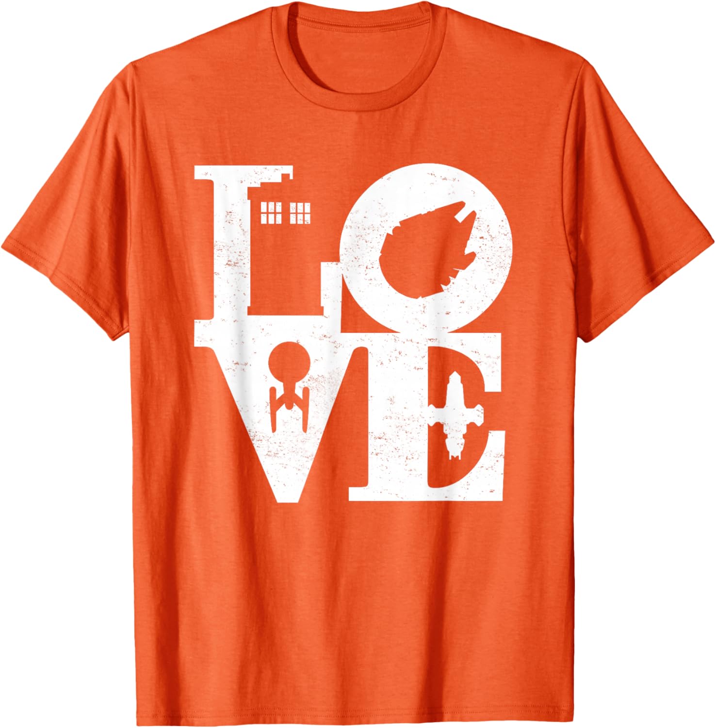 Vintage I Love Magic and Science Fiction Space Black Remix T-Shirt - 16