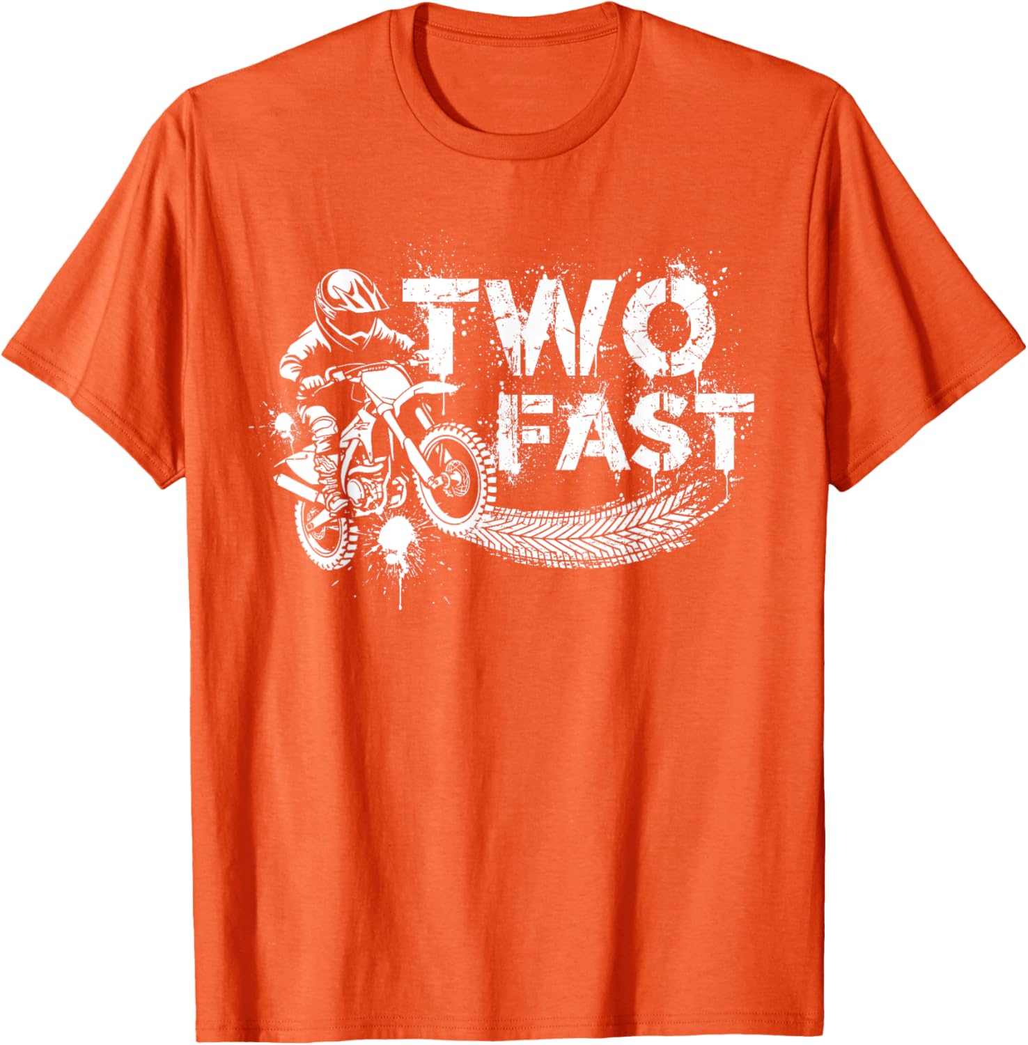 Fast Dirt Bike Birthday T-Shirt for 2nd Birthday Boy - Fun Decorations - 16