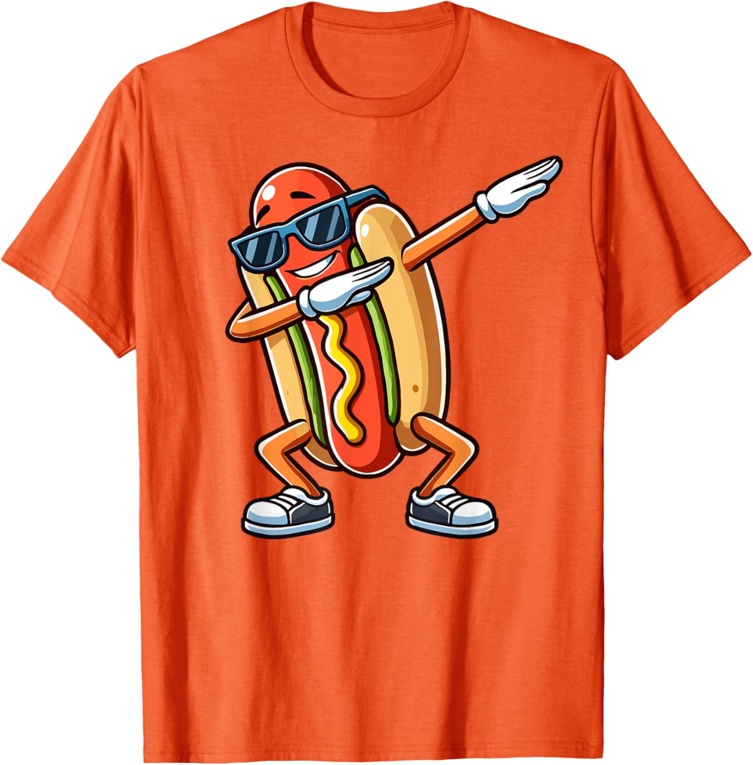 Funny Dabbing Hotdog Sunglasses Kids T-Shirt for Dog and Hotdog Lovers - 28