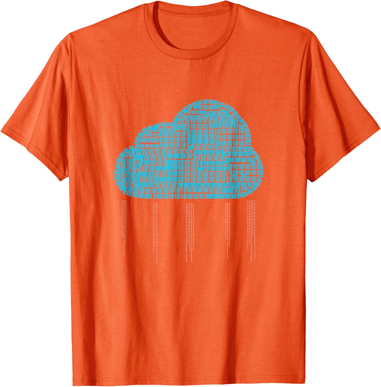 Funny IT Developer T-Shirt for Men and Women - Binary Cloud Coder Design - 19