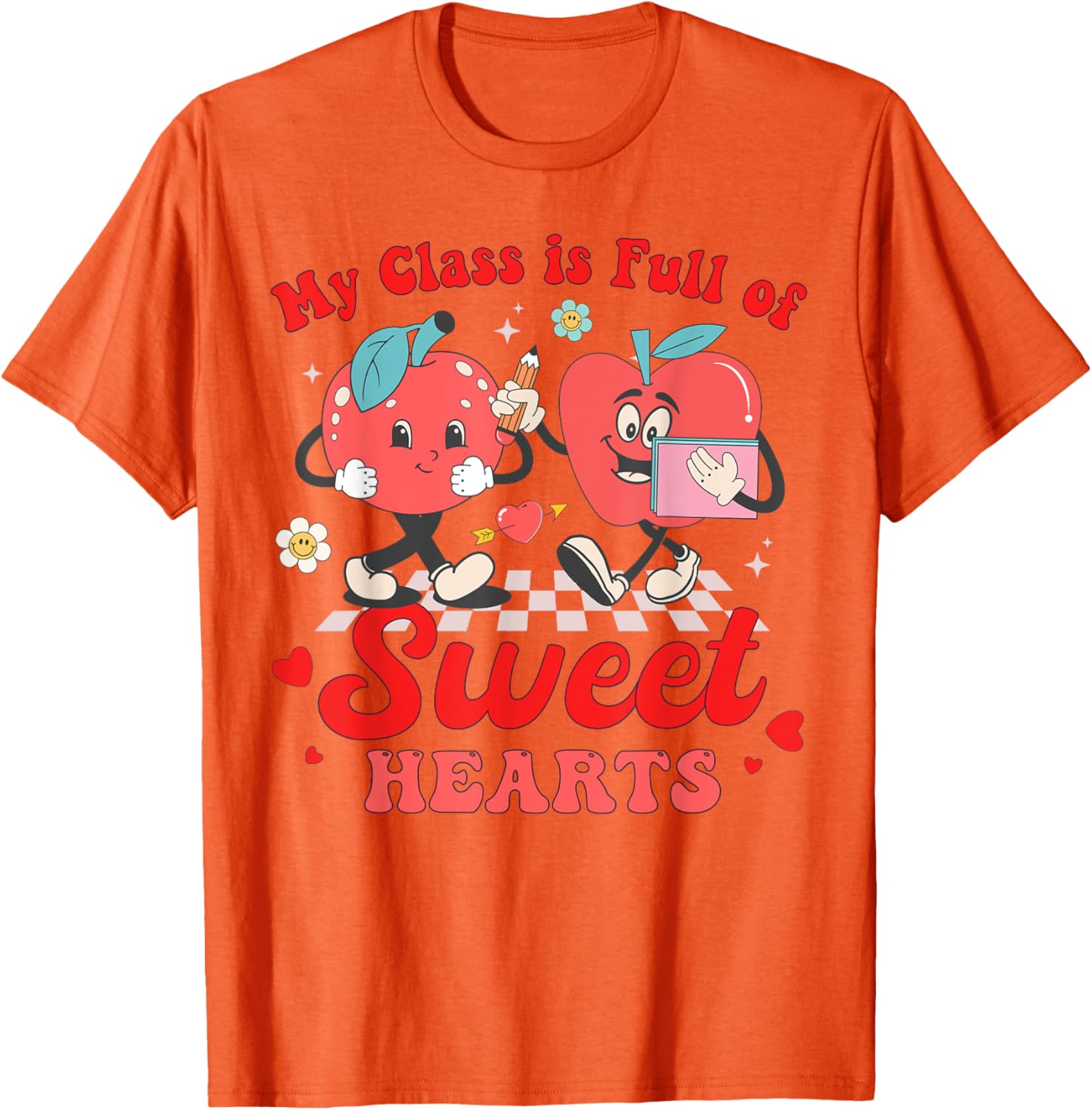 Cute Teacher Valentines Day T-Shirt My Class Is Full of Sweethearts - 20