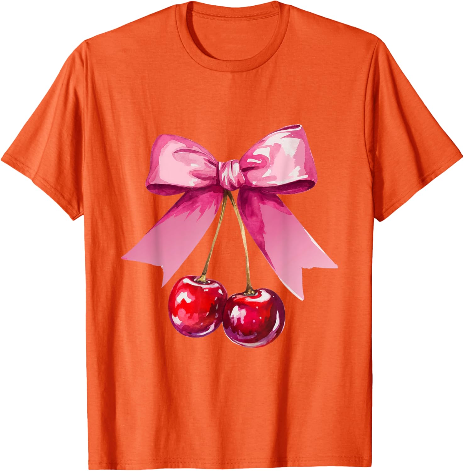 Kawaii Cherry Pink Bow T-Shirt for Cute Valentine's Day Style - 26