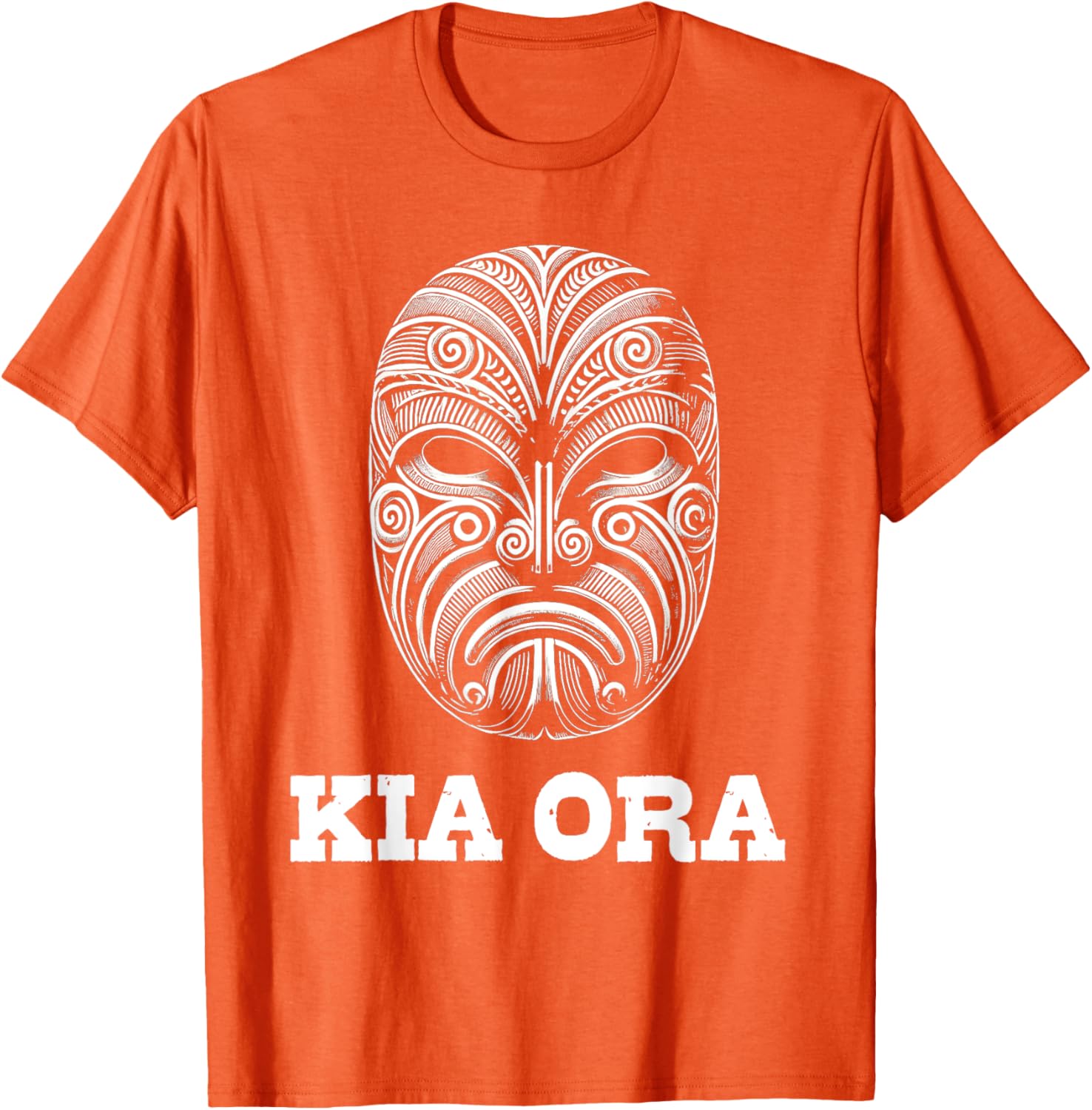 Kia Ora Maori Mask Kiwi Land Aotearoa NZ T-Shirt for Proud Kiwis - 10