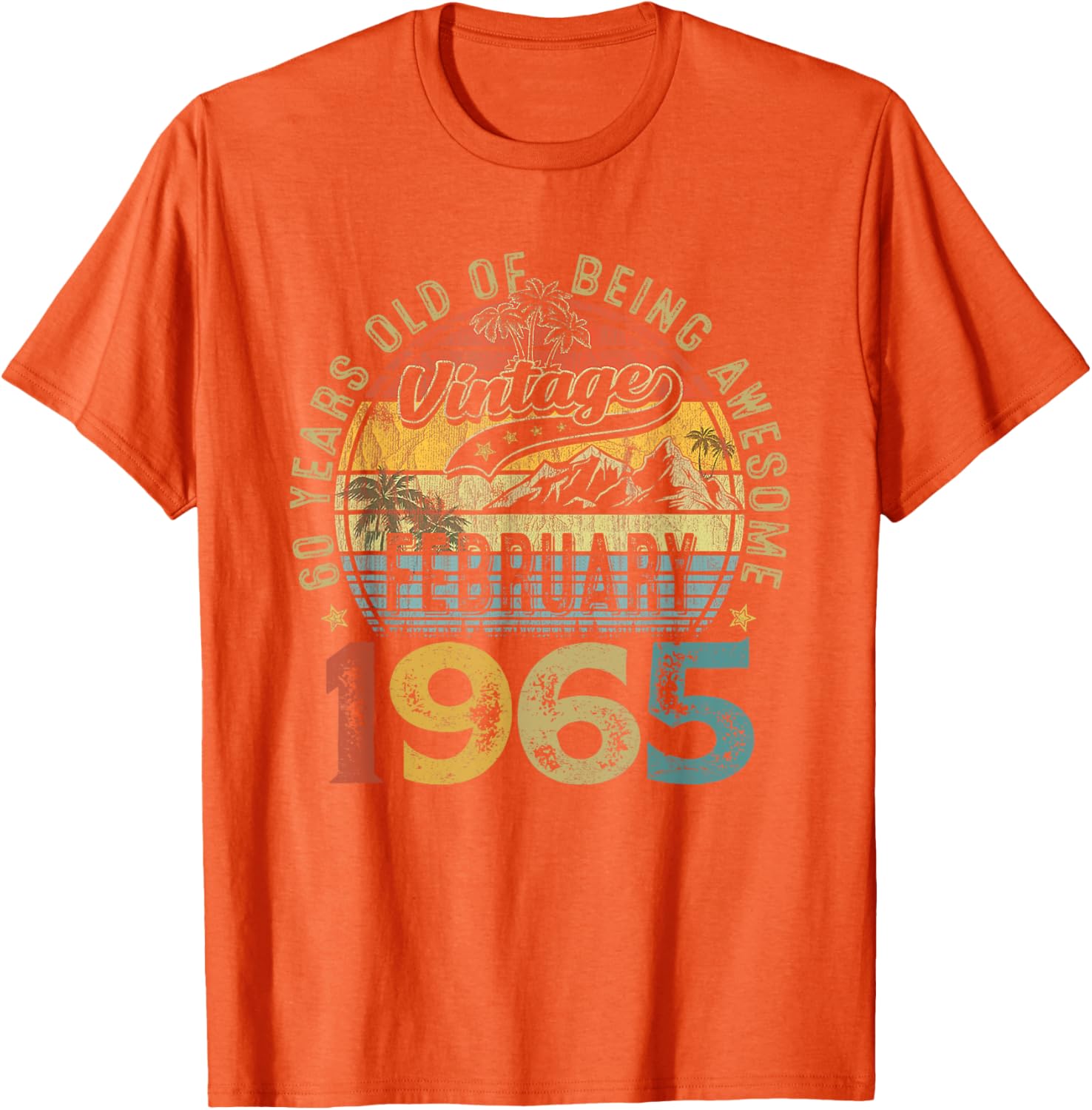 Vintage Retro 60th Birthday T-Shirt for February 1965 Celebration - 18