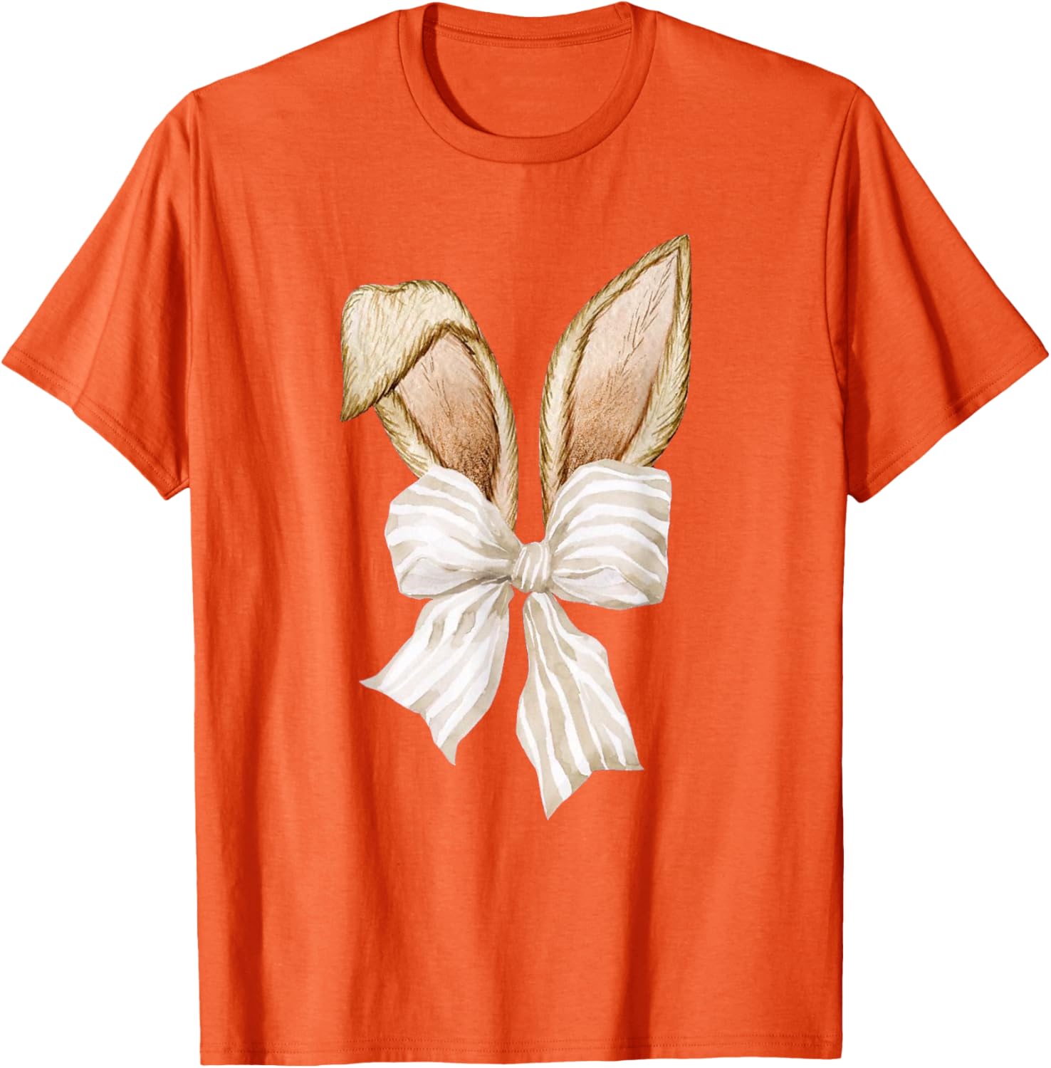 Coquette Bow Bunny Ears Rabbit Retro Easter Day T-Shirt for Kids - 20