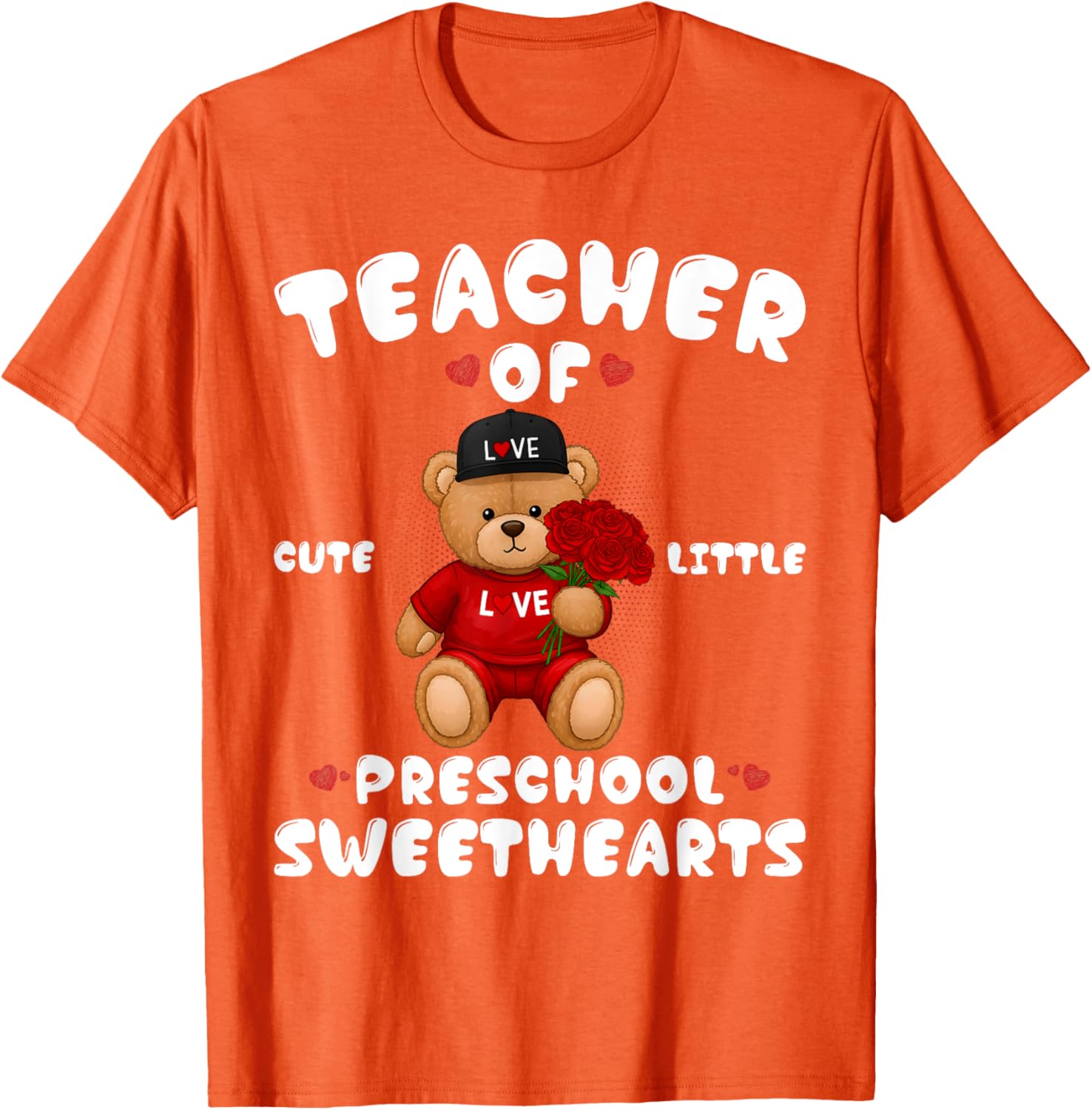 Cute Valentine's Day T-Shirt for Preschool Teachers in Love - 17