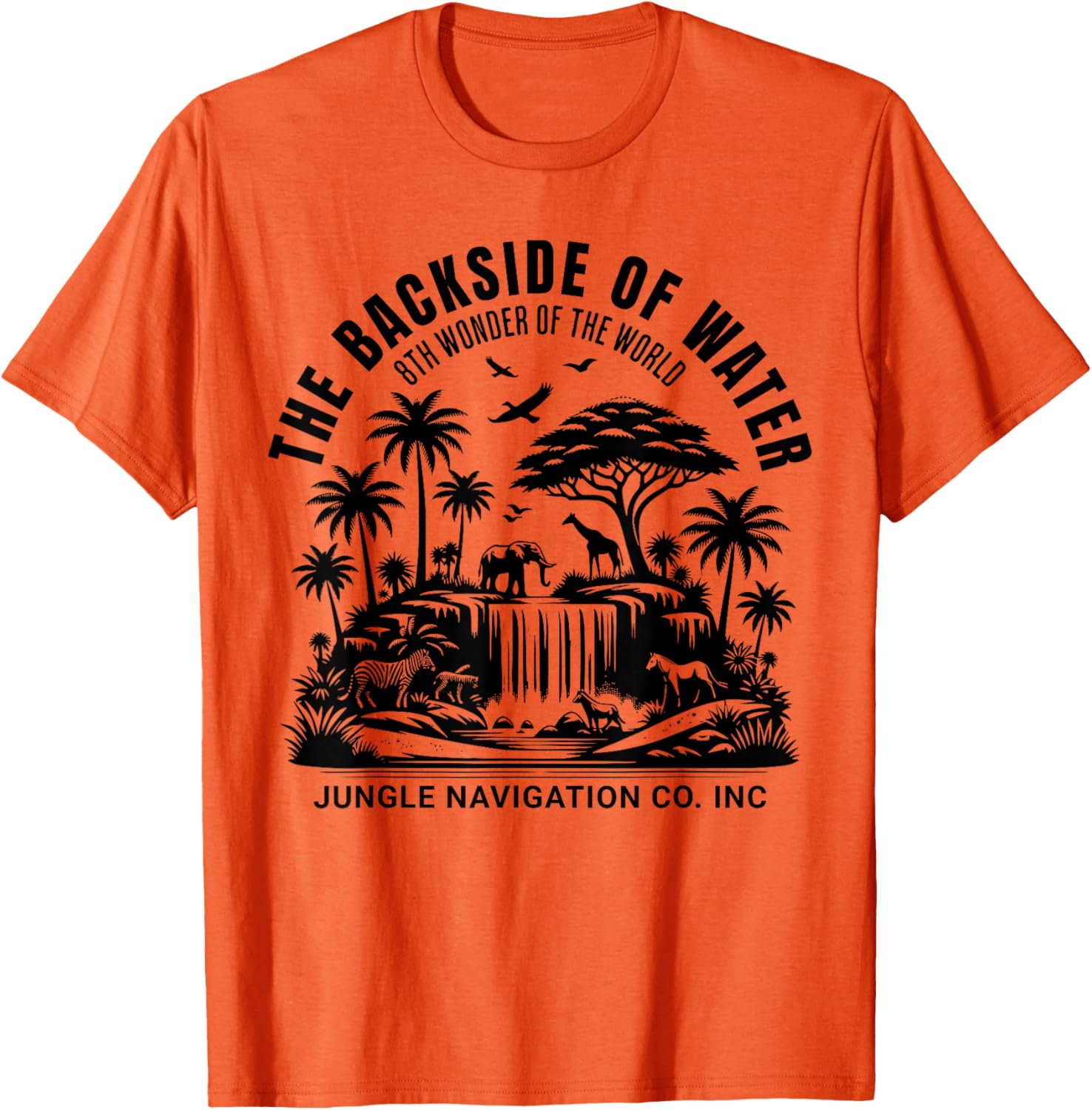 Jungle Adventure T-Shirt Backside of Water Cruise Theme Park Ride - 8