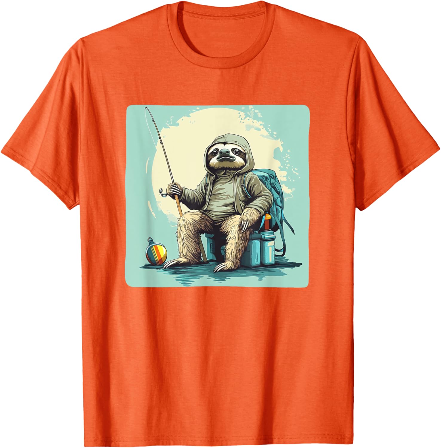 Fishing Sloth T-Shirt - Slow and Steady Wins the Catch Apparel - 14