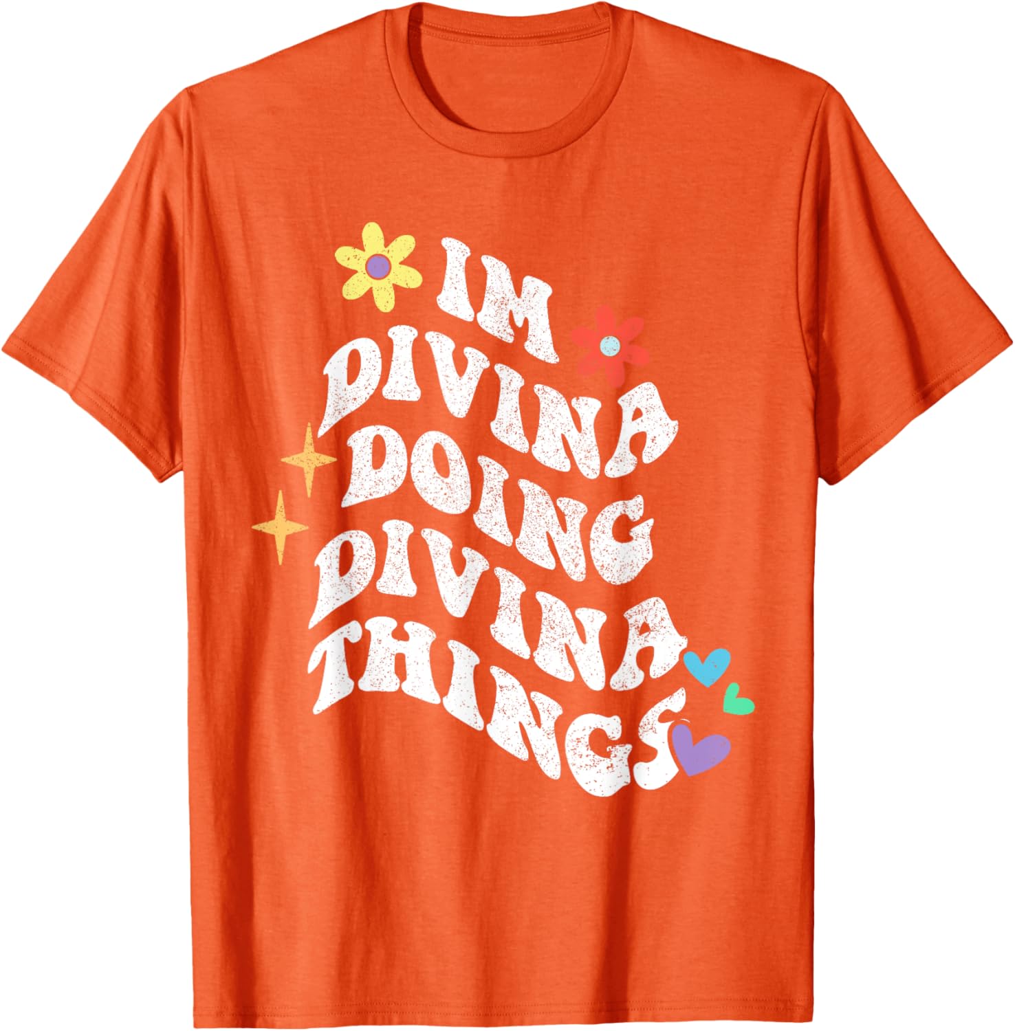 Retro Groovy Im Divina Doing Divina Things Funny Mom T-Shirt - 16