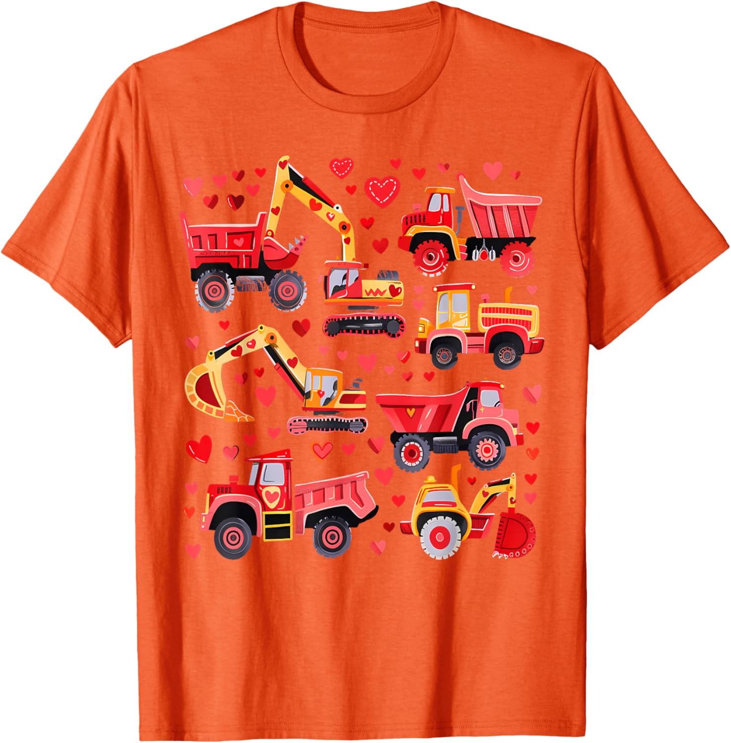 Loads of Love Construction Trucks Valentine's Day T-Shirt for Toddler Boys - 2