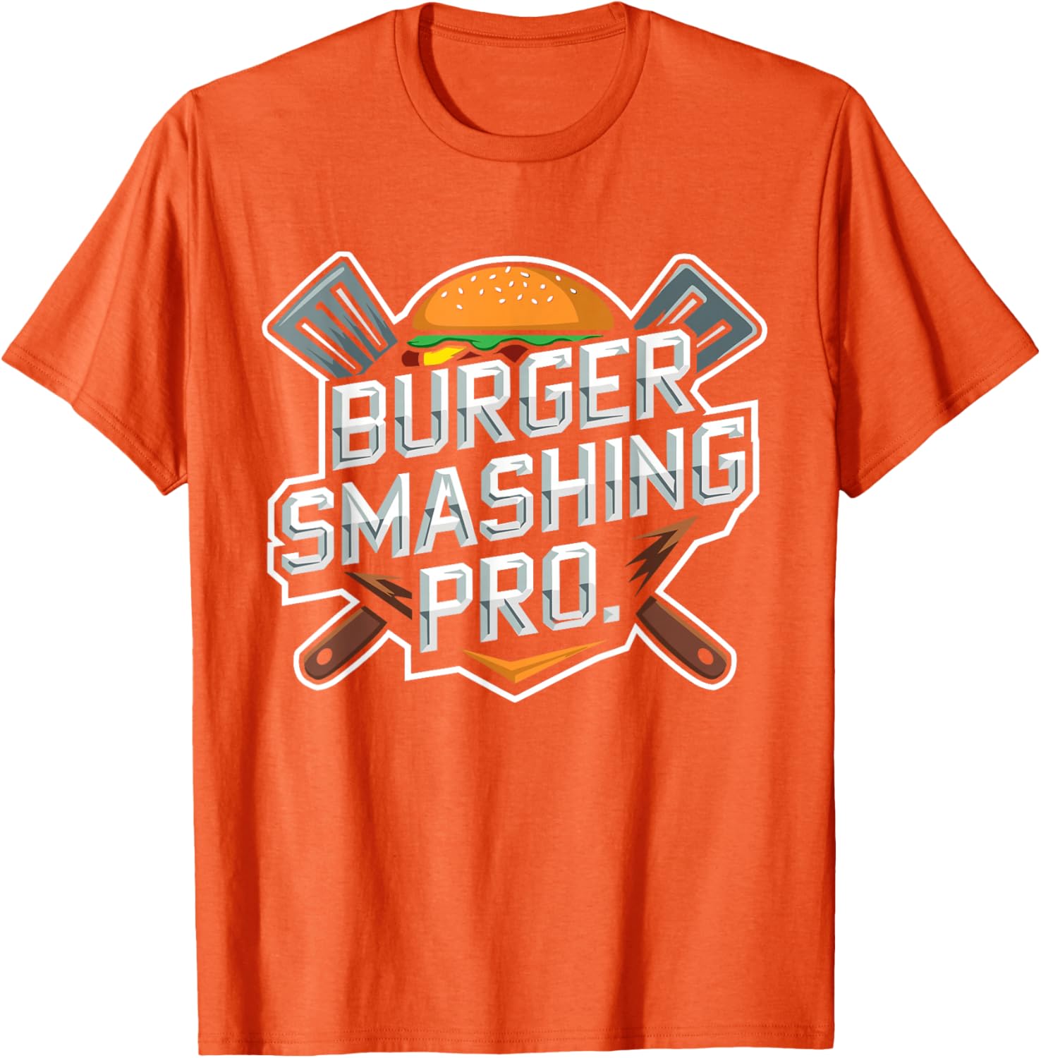 Smash Burger Lover Grilled Cheeseburger Flat Top T-Shirt for Foodies - 18